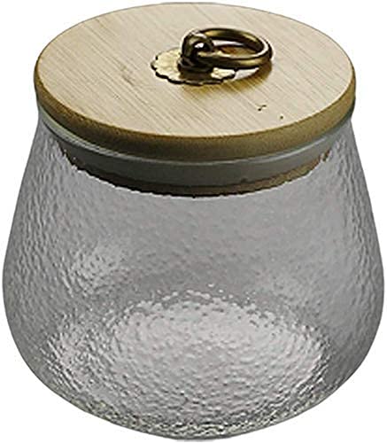High Borosilicate Glass Canning Jars with Bamboo Lid & Airtight Seal - Food Storage Containers for Tea, Coffee, Herbs, Spices, Sugar - Perfect for Kitchen Pantry Organization & Home Preserving