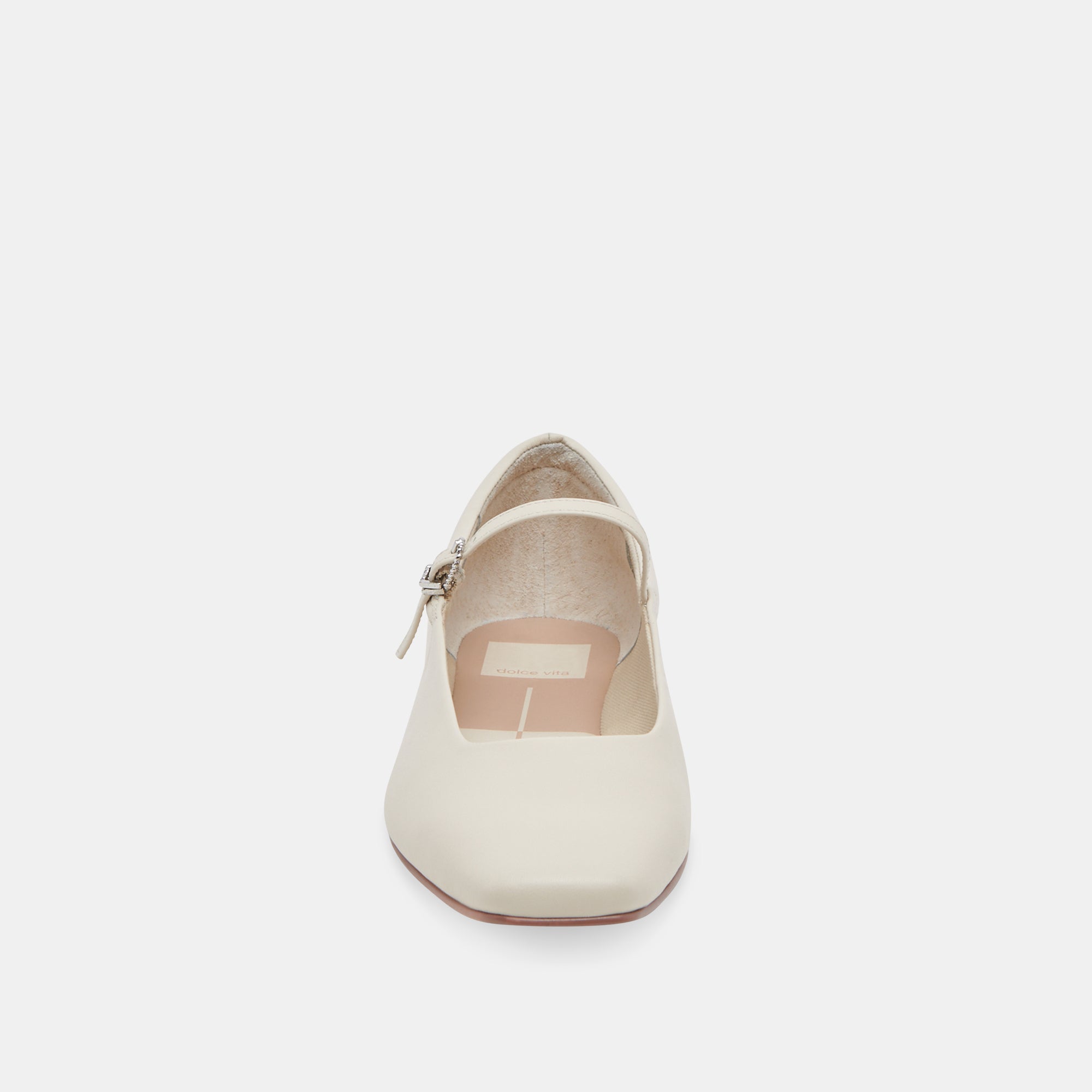 REYES Women's Wide Width Ballet Flats - Ivory Genuine Leather Slip-On Shoes for Comfort & Style | Perfect for Work, Travel & Casual Wear
