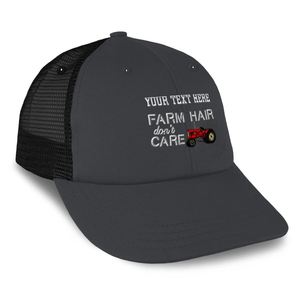 Custom Trucker Hats for Men & Women - Adjustable Baseball Cap with Mesh Back, Farm & Dad Hat Style - Perfect for Outdoor Activities, Sports, and Casual Wear