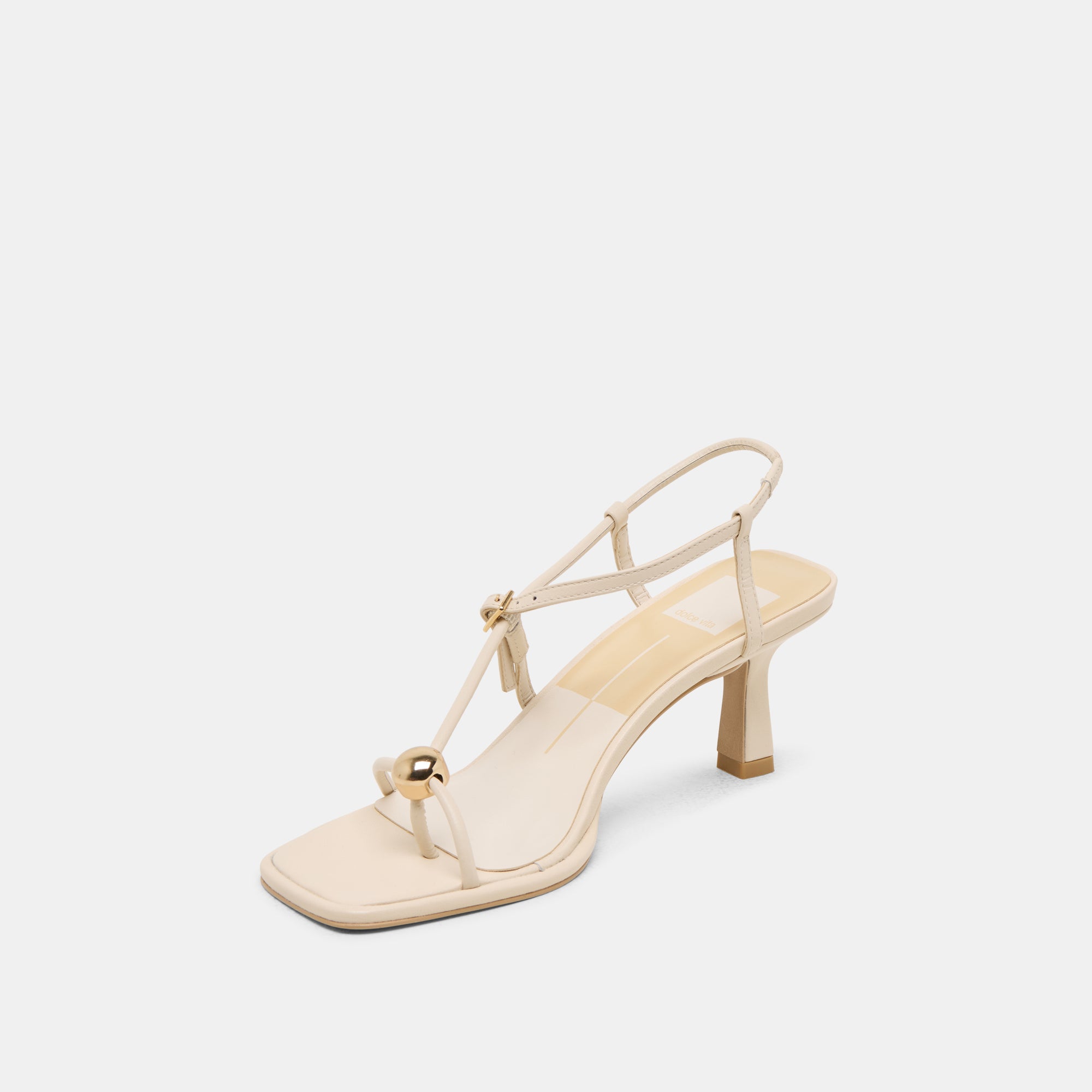 MYLEE Women's High Heels - Cream Leather Pumps for Women, Comfortable Dress Shoes for Office, Party & Wedding