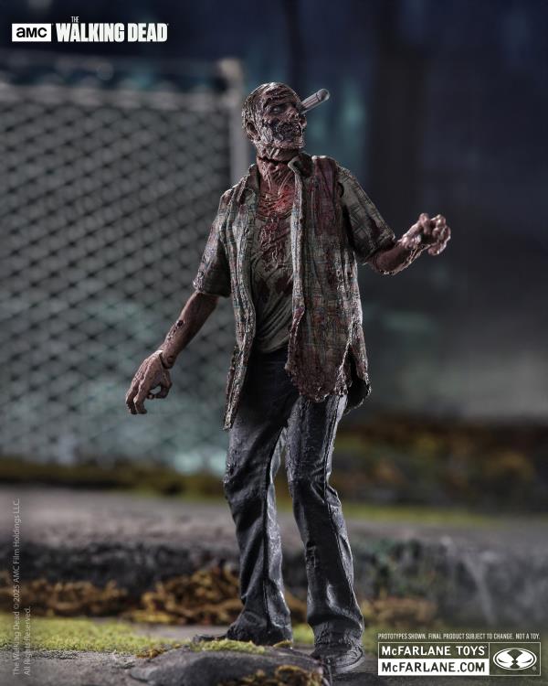 The Walking Dead TV Series Walker Zombie Action Figures 4-Pack - Collectible Horror Decor for Fans & Gift Ideas
