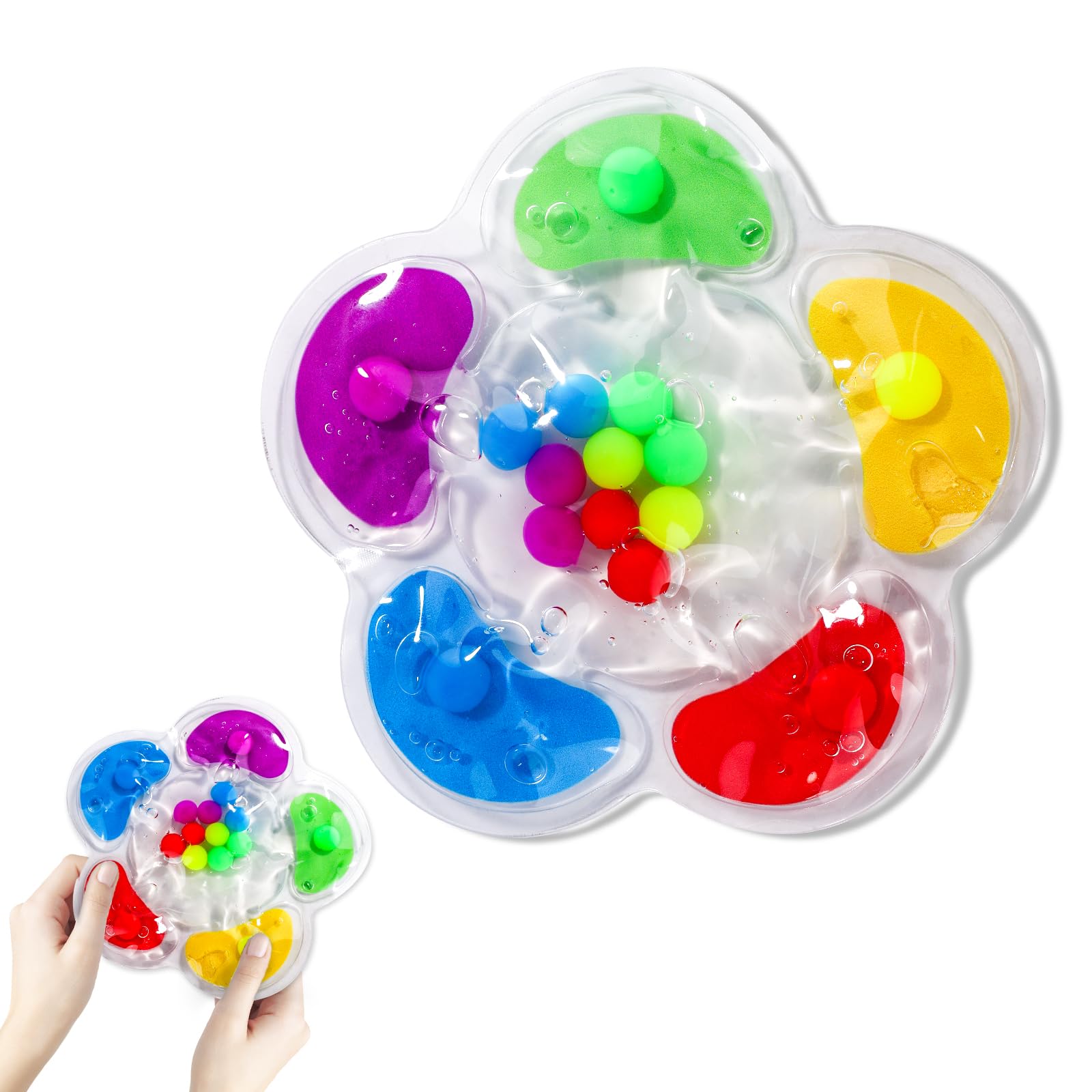 Color Sorting Sensory Toys for Kids - Fidget & Calming Squishy Toys for Toddlers, Autism & ADHD Relief - Perfect for Stress Relief, Classroom & Travel Activities