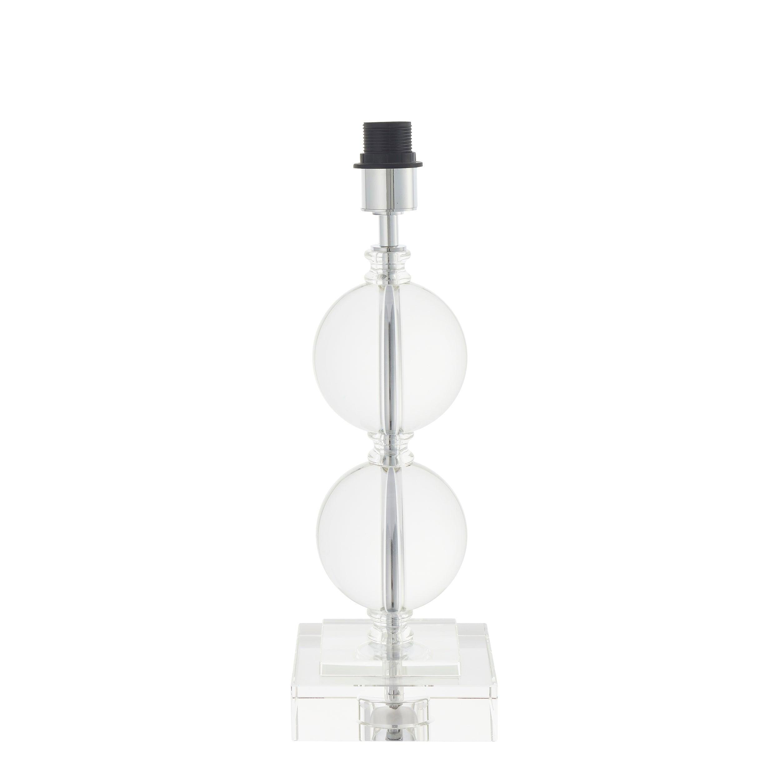 Crylan Crystal Glass Table Lamp Base Only - Elegant Home Decor for Living Room, Bedroom & Office Lighting