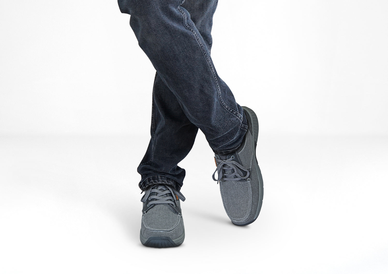 Porto Canvas Athletic Shoes for Men & Women - Lightweight Comfortable Sneakers in Gray for Running, Walking & Casual Wear