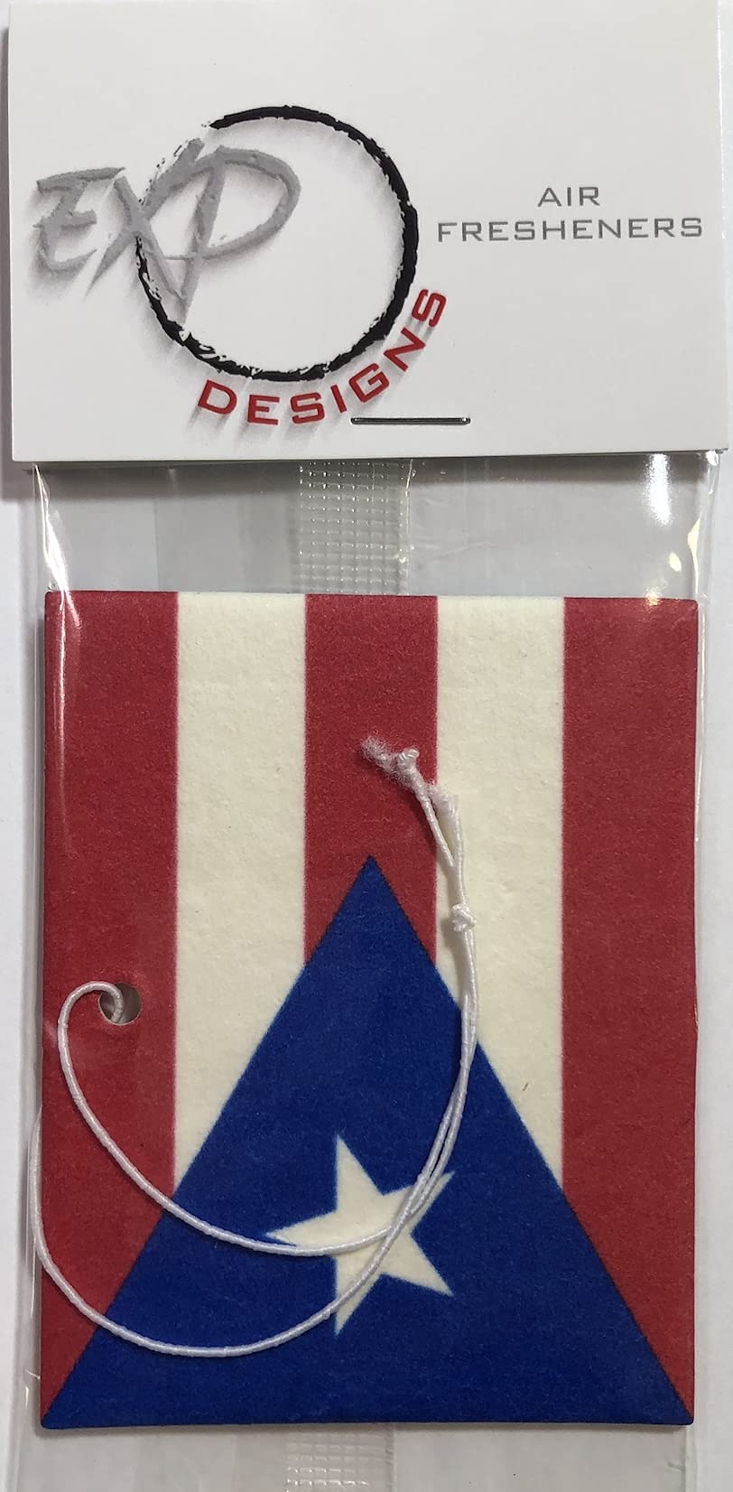 Puerto Rican Flag Car Air Freshener - Long-Lasting Fragrance for Cars, Homes & Offices - Show Your Pride with Boricua Scent