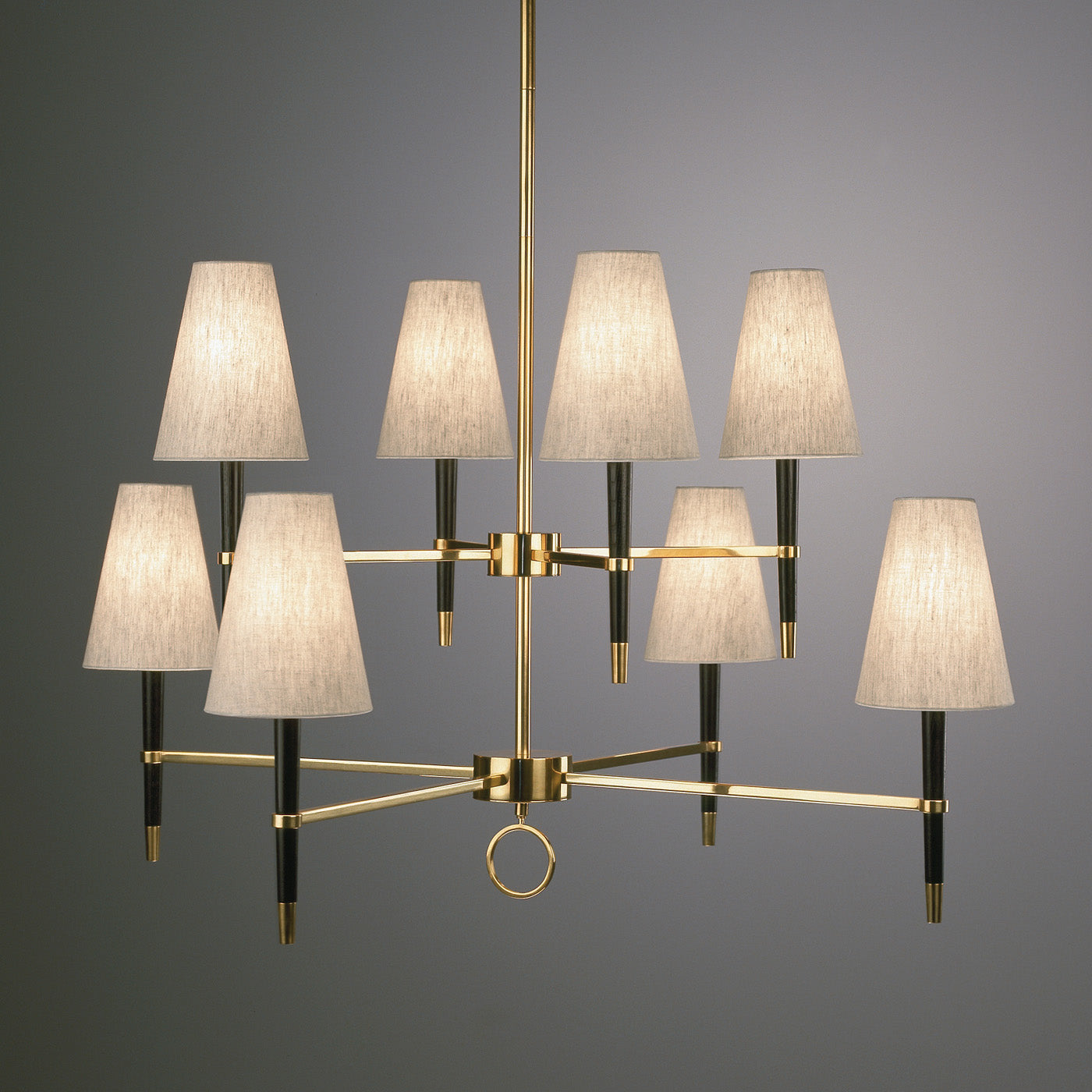 Ventana Two Tier Chandelier - Modern Crystal Ceiling Light Fixture for Dining Room & Living Room | Elegant Home Decor Lighting