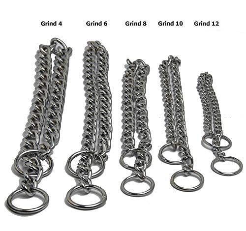 PSK PET MART Small Silver Chrome Plated Dog Training Collar - Choke Chain for Obedience Training, Walking & Behavior Correction | Perfect for Small Dogs