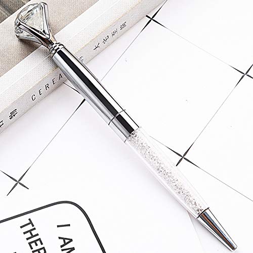 Sun Kea 3-Pack Premium Crystal Ballpoint Pens with 1.0mm Black Ink - Elegant Diamond Design Metal Pens for Office, School, and Business Gifts (Great for Promotional Giveaways & Corporate Events)