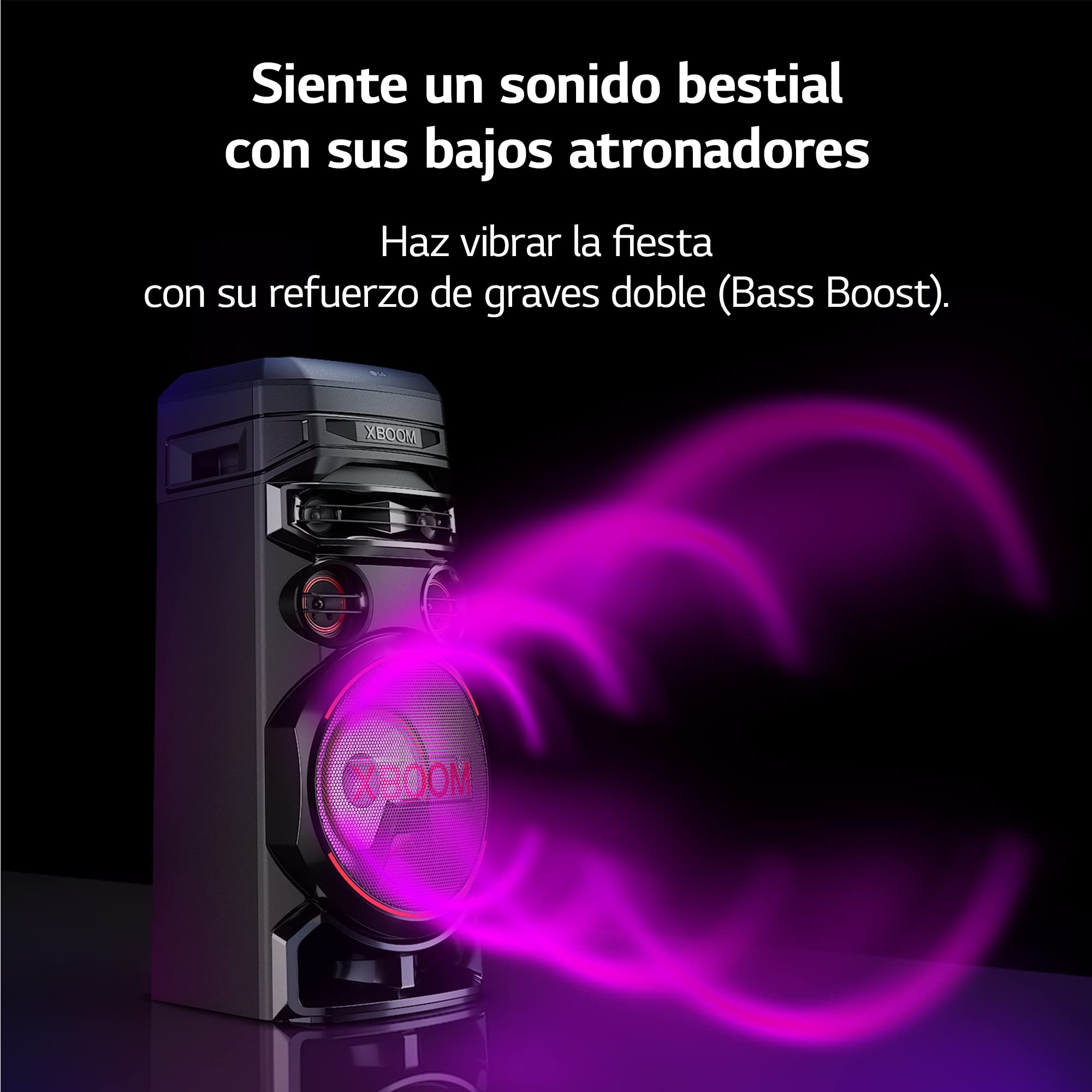 LG XBOOM RNC7 Portable Bluetooth Party Speaker with 8-Inch Woofer - High Power Audio for Outdoor, Home, and Party Events