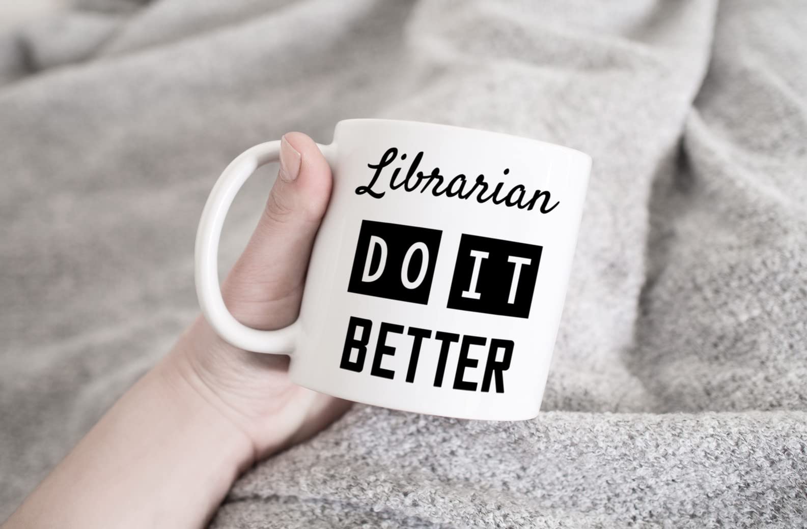 Funny Librarian Coffee Mug - Cute Novelty Gift for Women & Men - Perfect Appreciation Gift for Family, Coworkers on Holidays, Birthday & New Year - Ideal for Office, Home & Reading Time - 569122