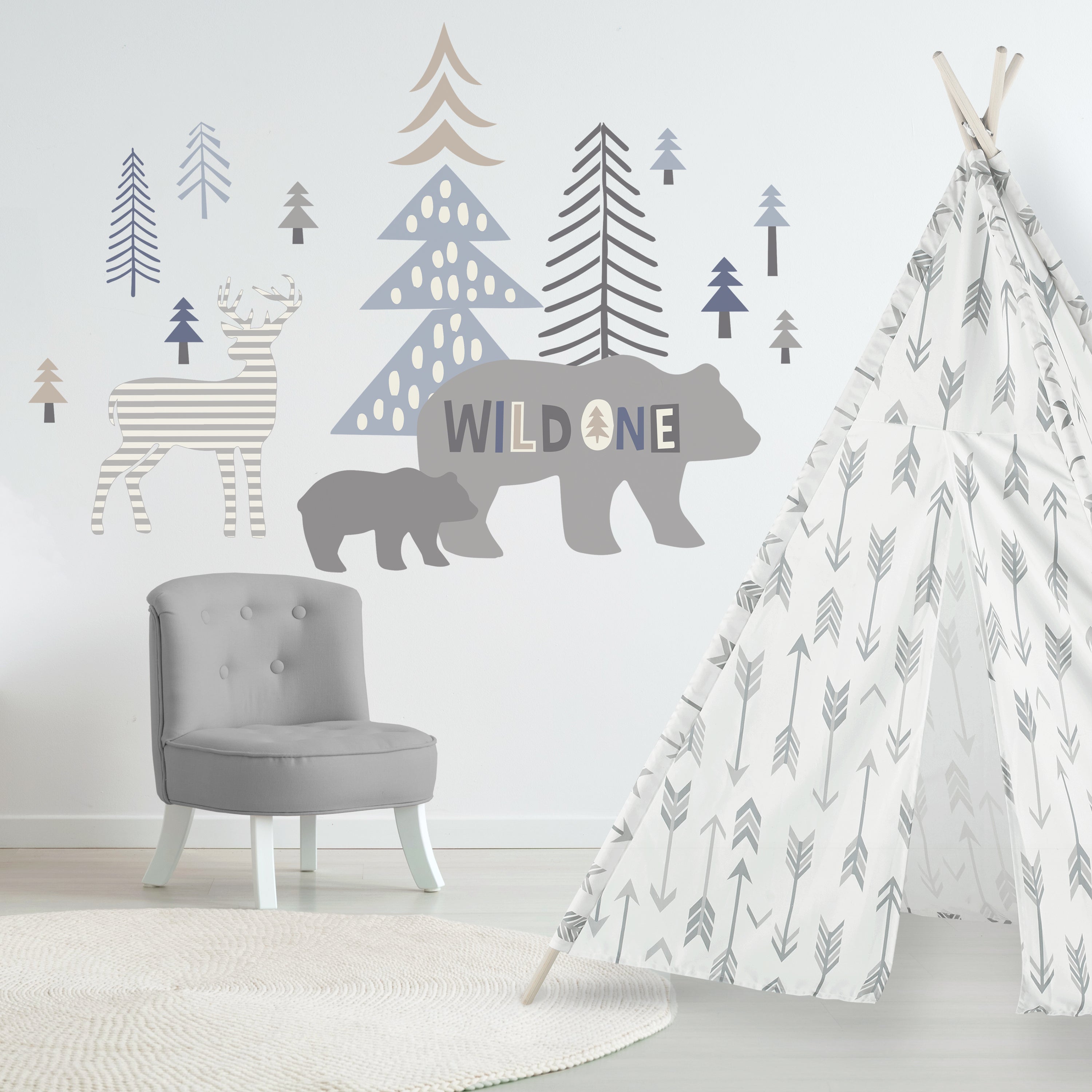 Logan Nursery Wall Decals - Premium Removable Vinyl Stickers for Baby Room Decor | Perfect for Nursery, Kids Bedroom & Playroom Decorations