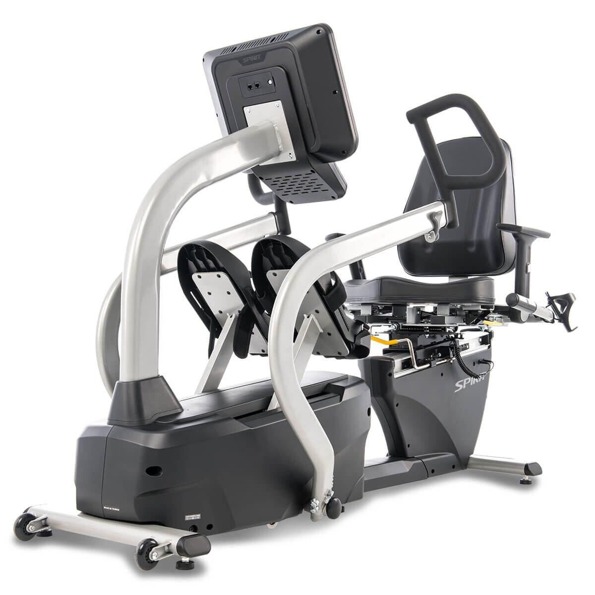 Spirit Fitness CRS800S Recumbent Stepper Exercise Bike - Low Impact Cardio Machine for Home Gym, Seniors & Physical Therapy - Compact Seated Workout Equipment for Small Spaces