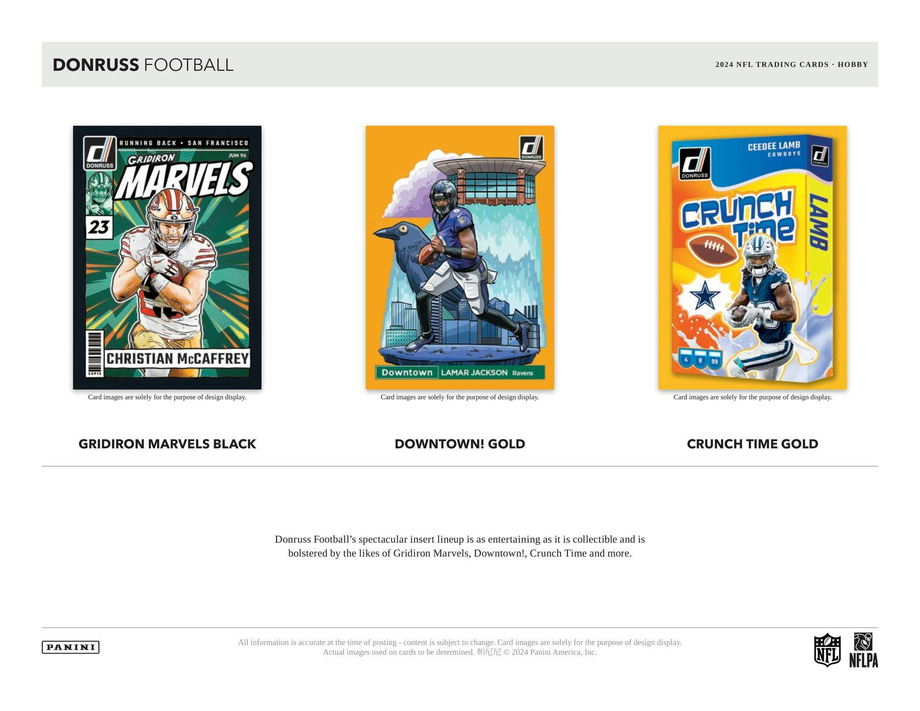 2024 Panini Donruss Football Hobby Box - 24 Packs with Autographs & Memorabilia Cards - Perfect for Collectors, Fantasy Football Fans & Sports Enthusiasts