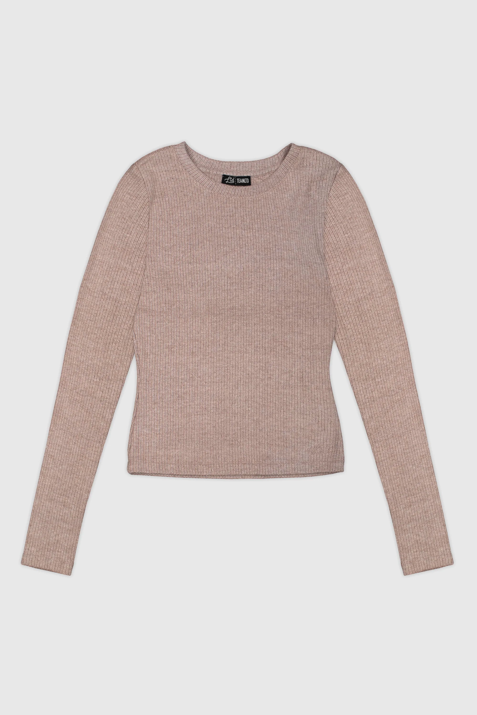 Women's Ribbed Long Sleeve T-Shirt - Soft Stretch Cotton Blend for Everyday Comfort | Perfect for Layering, Casual Outfits & Fall Fashion