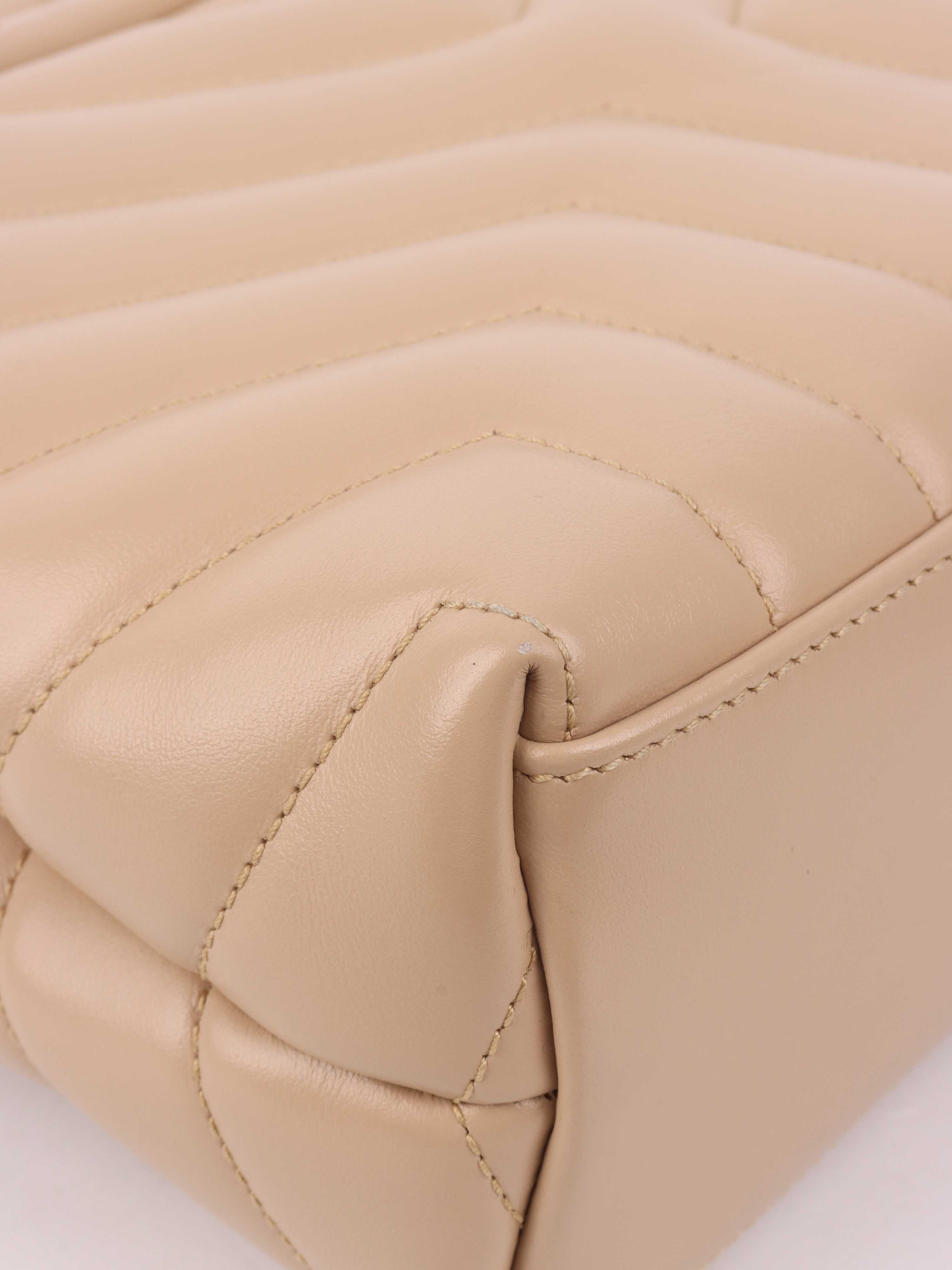 Saint Laurent Small Beige Loulou Bag - Luxury Crossbody Purse for Women | Perfect for Date Night, Office & Evening Events