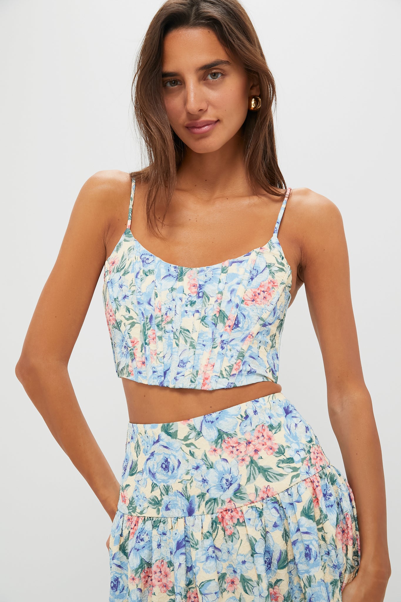 Blue Multi Tank Top for Women - Comfortable & Stylish Summer Casual Wear - Perfect for Beach, Gym, and Everyday Outfits