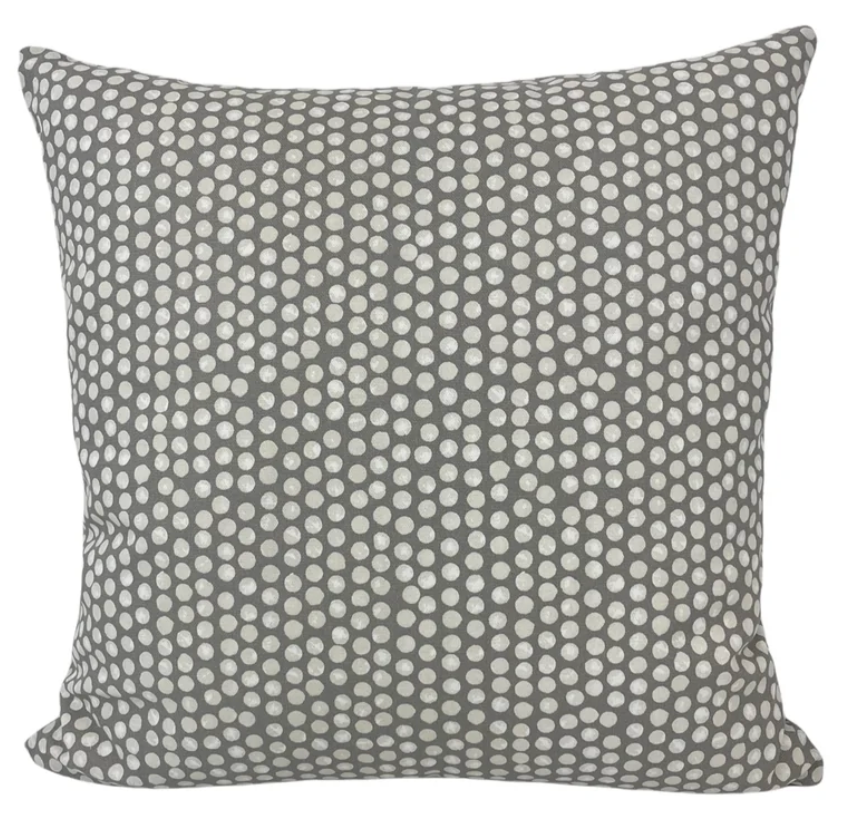 Pointillist Fog 17x17 & Mott Ess Pencil 20x20 Throw Pillow Set - Modern Abstract Cushion Covers for Living Room Sofa, Bedroom Decor