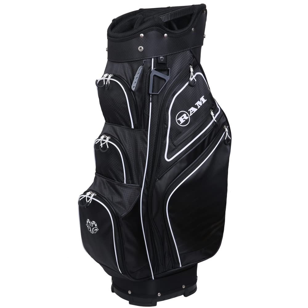 Ram Golf Accubar 14 Way Full Length Divider Cart Bag - Premium Golf Bag for Tournaments & Weekend Rounds