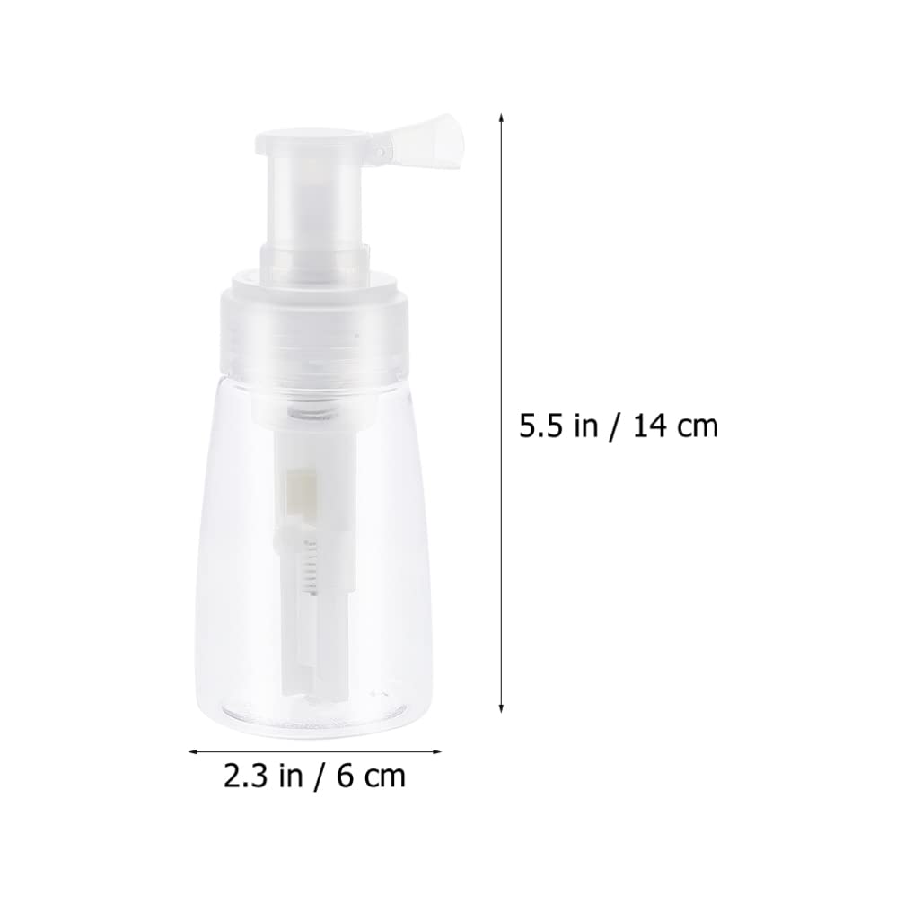 ARTIBETTER 2PCS Empty Powder Bottles - Travel Cosmetic & Barber Powder Spray Containers | Plastic Refillable Bottles for Baby Powder, Hair Styling & Salon Use | Perfect for Home, Salon & Travel