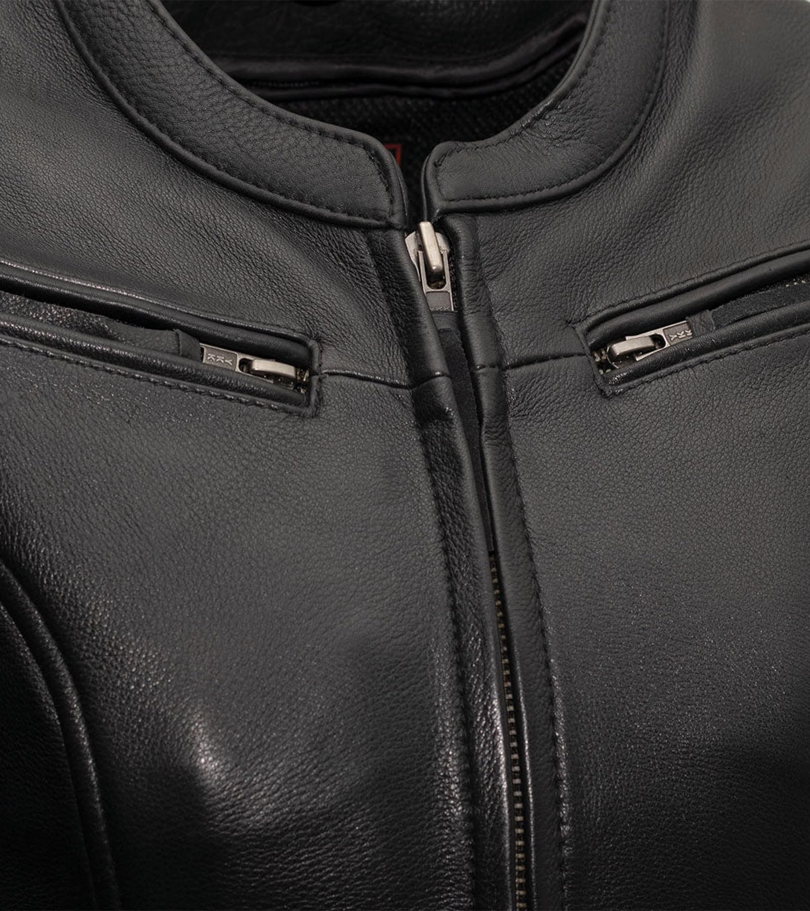 Speed Queen Women's Motorcycle Leather Jacket - Black Biker Jacket for Riding & Outdoor Adventures - First Mfg Co