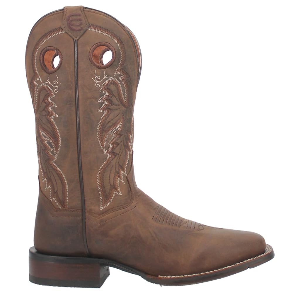 Dan Post Men's Abram Square Toe Cowboy Boots - Western Boots for Men - Durable Leather Work Boots for Riding, Ranchers & Country Style Fashion