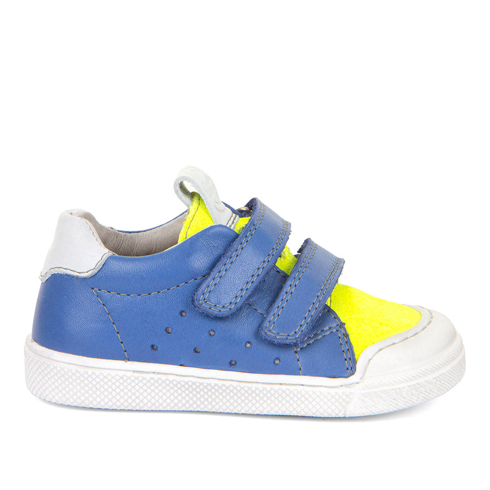 Froddo Boys and Girls Rosario Casual Sneakers - Comfortable Kids Shoes for Everyday Wear, Blue & Yellow | Perfect for School, Playground & Outdoor Activities