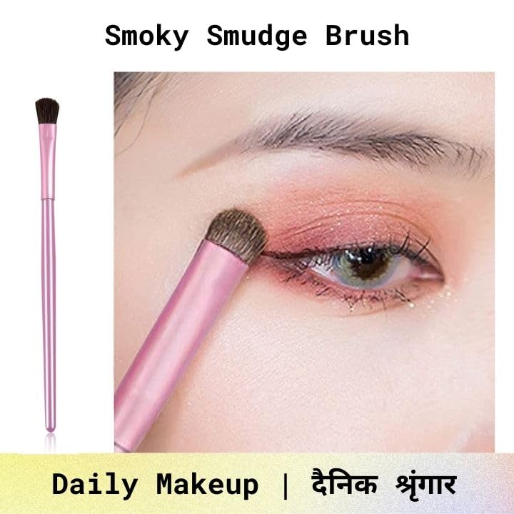 PAARTHO Professional Portable Eye & Lip Makeup Brush Set - Travel-Friendly Cosmetic Brushes for Perfect Eyeshadow & Lipstick Application | Ideal for Home, Travel & On-the-Go Beauty