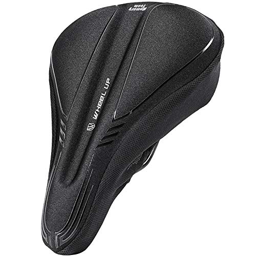 UR MAX BEAUTY Gel Bike Seat Cover - Comfortable Soft Silicone Padded Bicycle Seat Pad for Mountain Bike, Road Bike & Commuting - Reduce Pain & Pressure for Long Rides, Cycling & Outdoor Activities