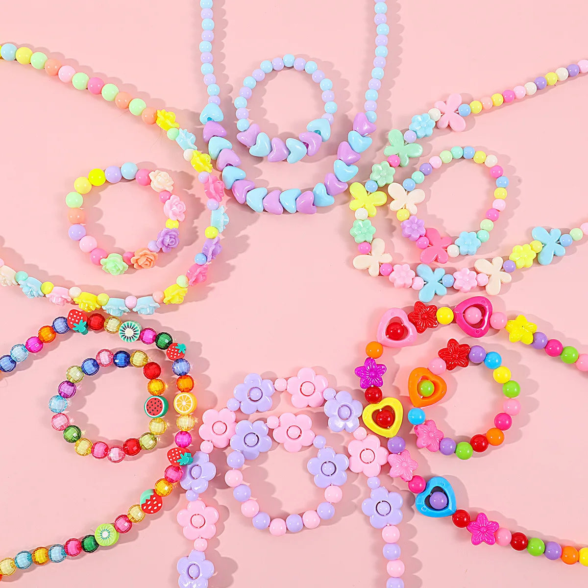 Elegant Floral Jewelry Set for Women - Rose Gold Necklace, Earrings & Bracelet - Perfect for Weddings, Parties & Everyday Wear