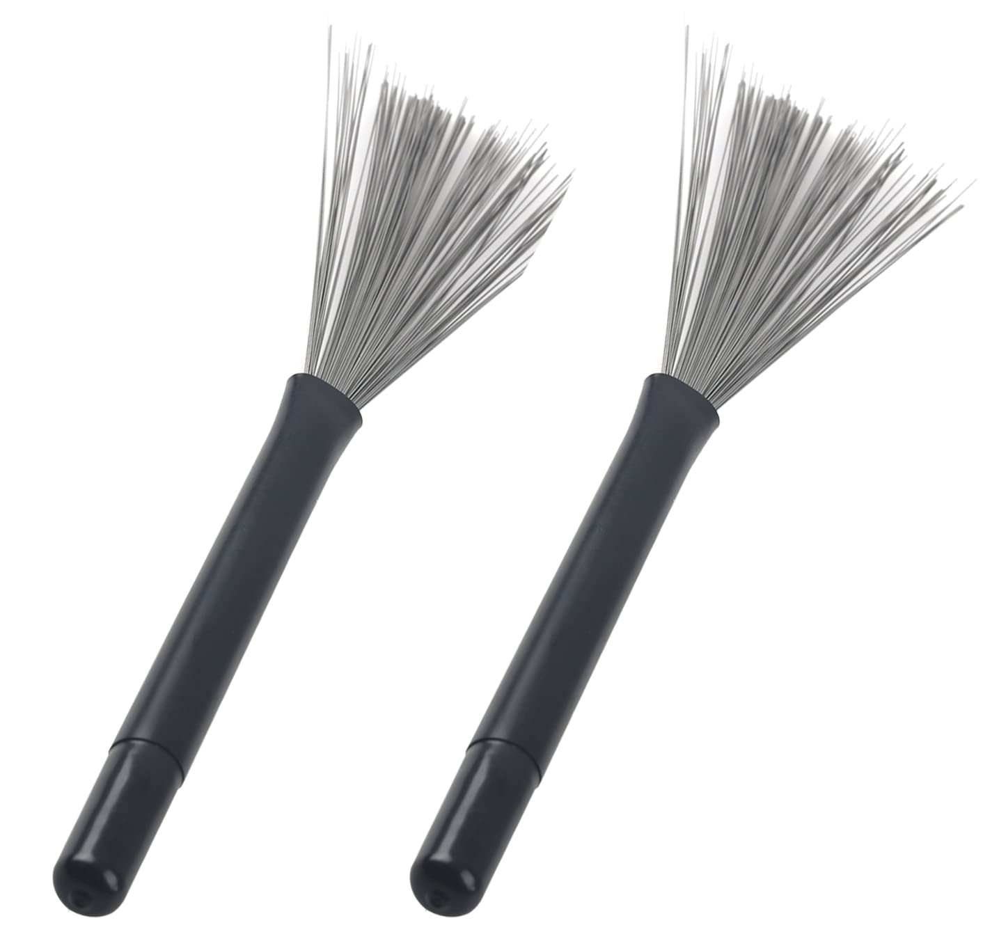 1 Pair Yootones Retractable Drum Wire Brushes - Portable Drum Sticks for Rock Band, Country & Folk Music | Perfect for Drummers, Live Performances & Practice Sessions