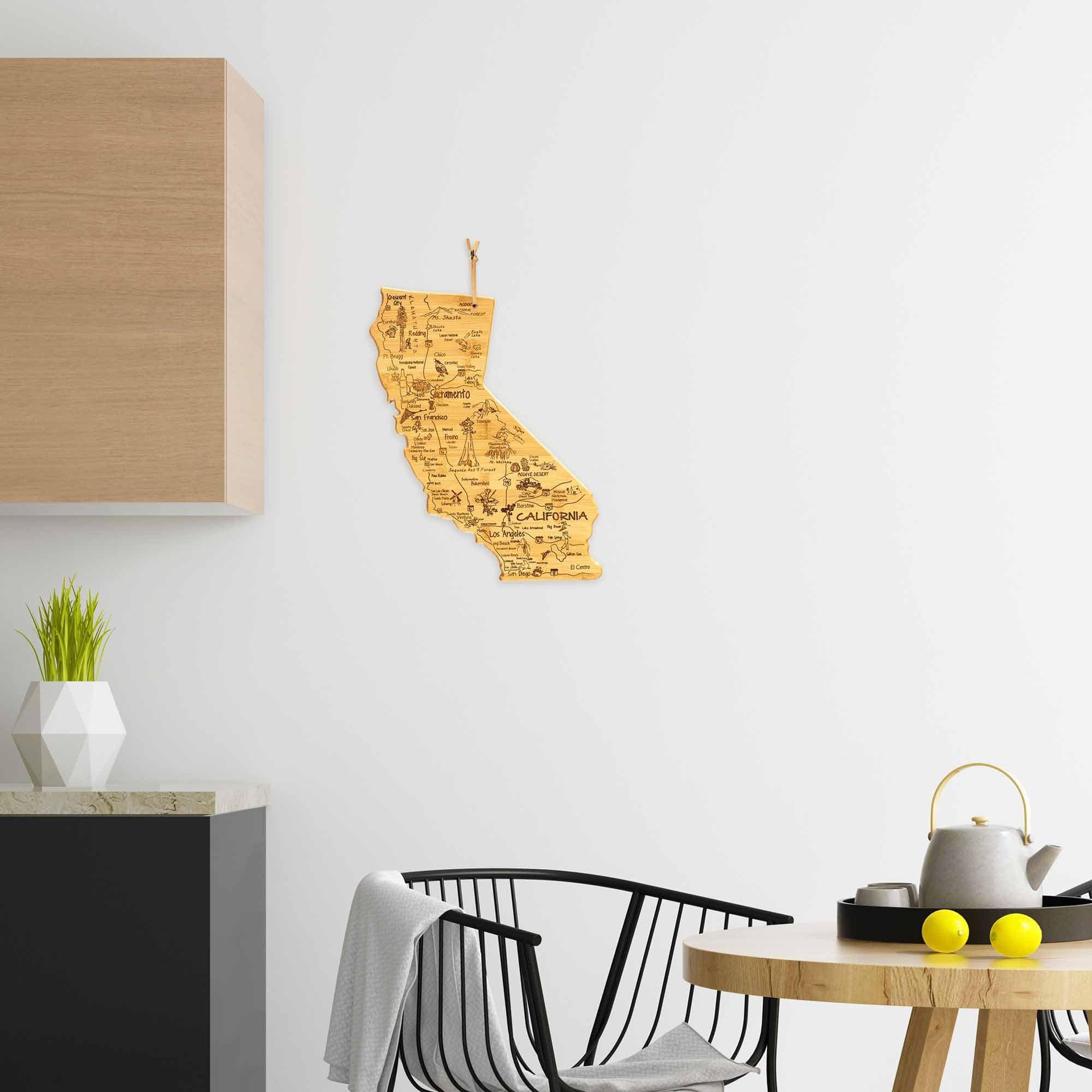 Premium California-Inspired Wooden Cutting Board 14.25