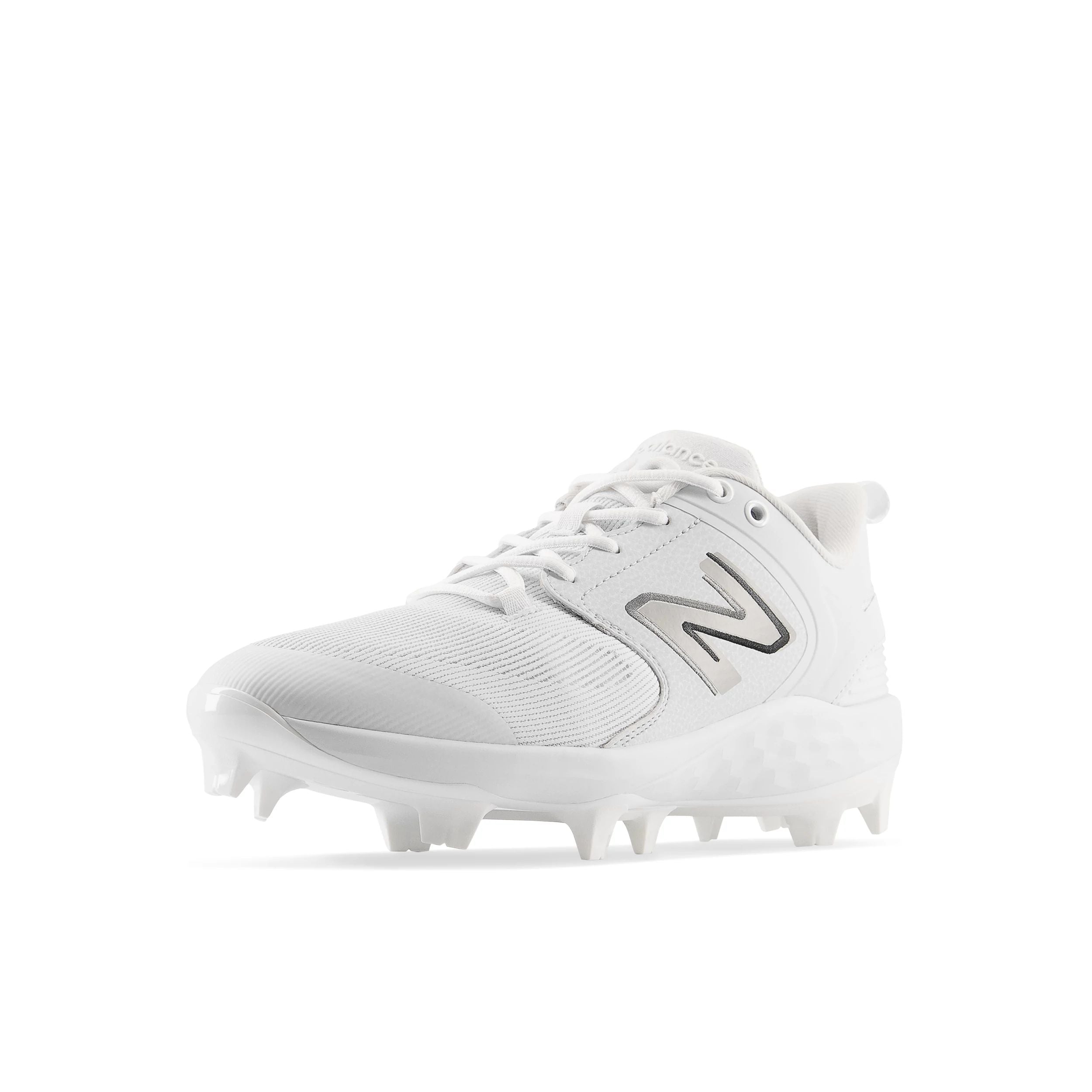 New Balance Fresh Foam 3000v6 White/White Low TPU Men's Soccer Cleats - Lightweight Football Shoes for Artificial Turf & Indoor Training