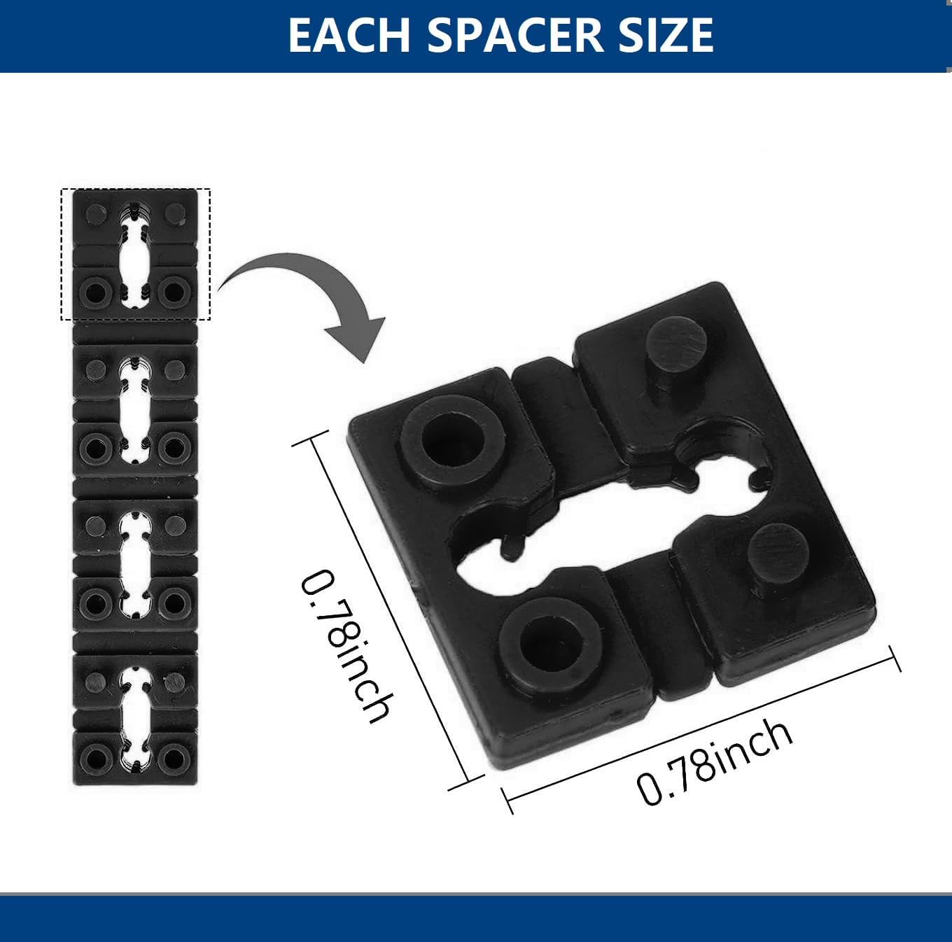 100pcs Black Electrical Outlet Spacers - Switch & Receptacle Spacer Shims for Loose Electrical Box, Socket Extender | Perfect for Home Renovation, Electrician Tools & DIY Electrical Projects