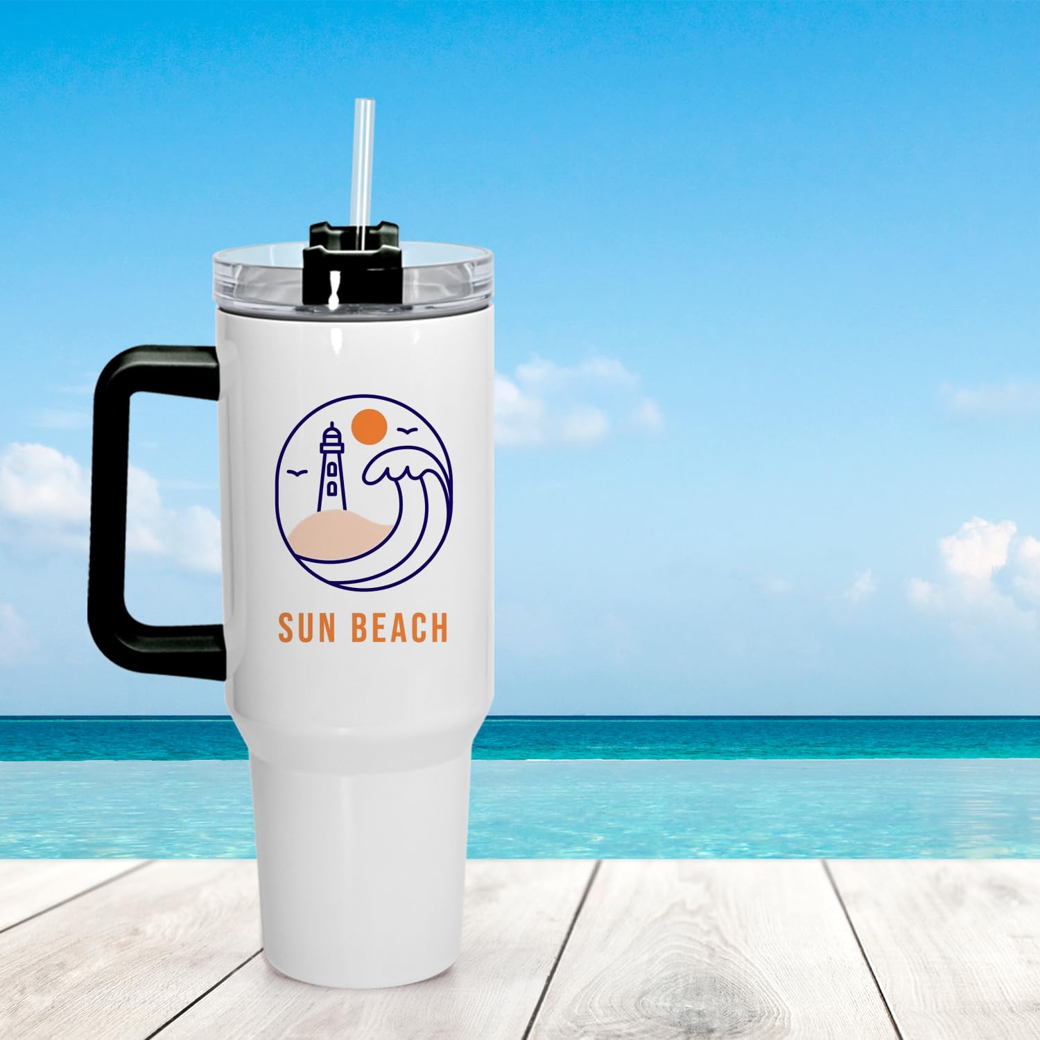 40oz Stainless Steel Sublimation Tumbler with Handle & Lid - 20 Pack Colorful Double Wall Vacuum Insulated Travel Mugs - Keeps Drinks Hot/Cold for Hours - Perfect for Coffee, Iced Tea, Water & Outdoor Activities (Camping, Gym, Office)