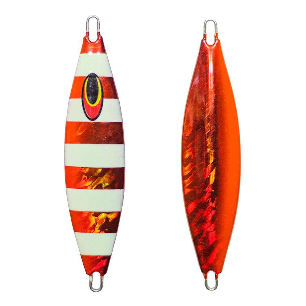 Nomad Design Buffalo Slow Pitch Jig - Full Glow Pink Fishing Lure 230g/8oz for Saltwater & Freshwater Bass Fishing