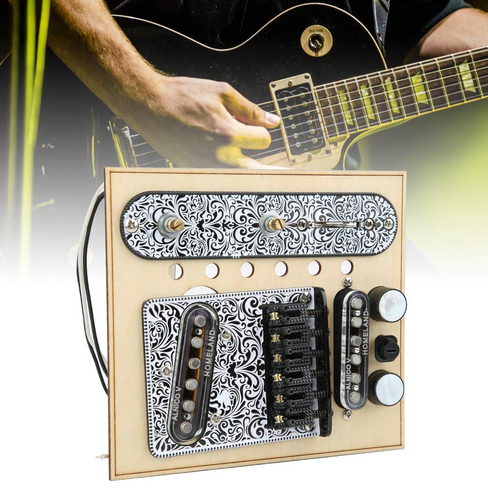 Electric Guitar Pickup Control Plate & Saddle Bridge Plate Set for ST Guitars - Professional Upgrade Kit for Enhanced Tone & Playability | Perfect for Live Performances, Studio Recording & DIY Guitar Mods