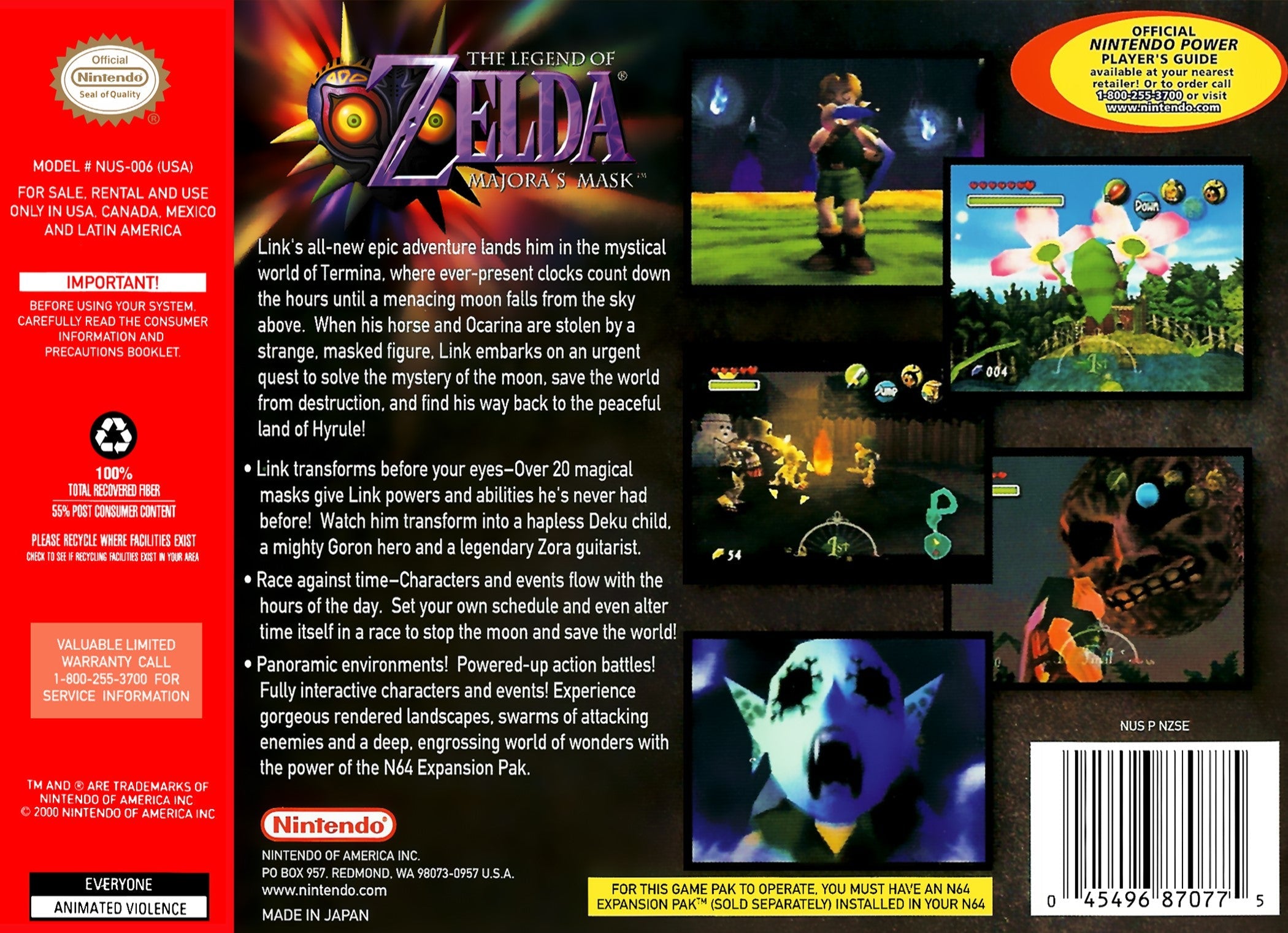 The Legend of Zelda: Majora's Mask - Nintendo Switch Game | Action-Adventure Fantasy RPG | Perfect for Gaming Enthusiasts & Zelda Fans