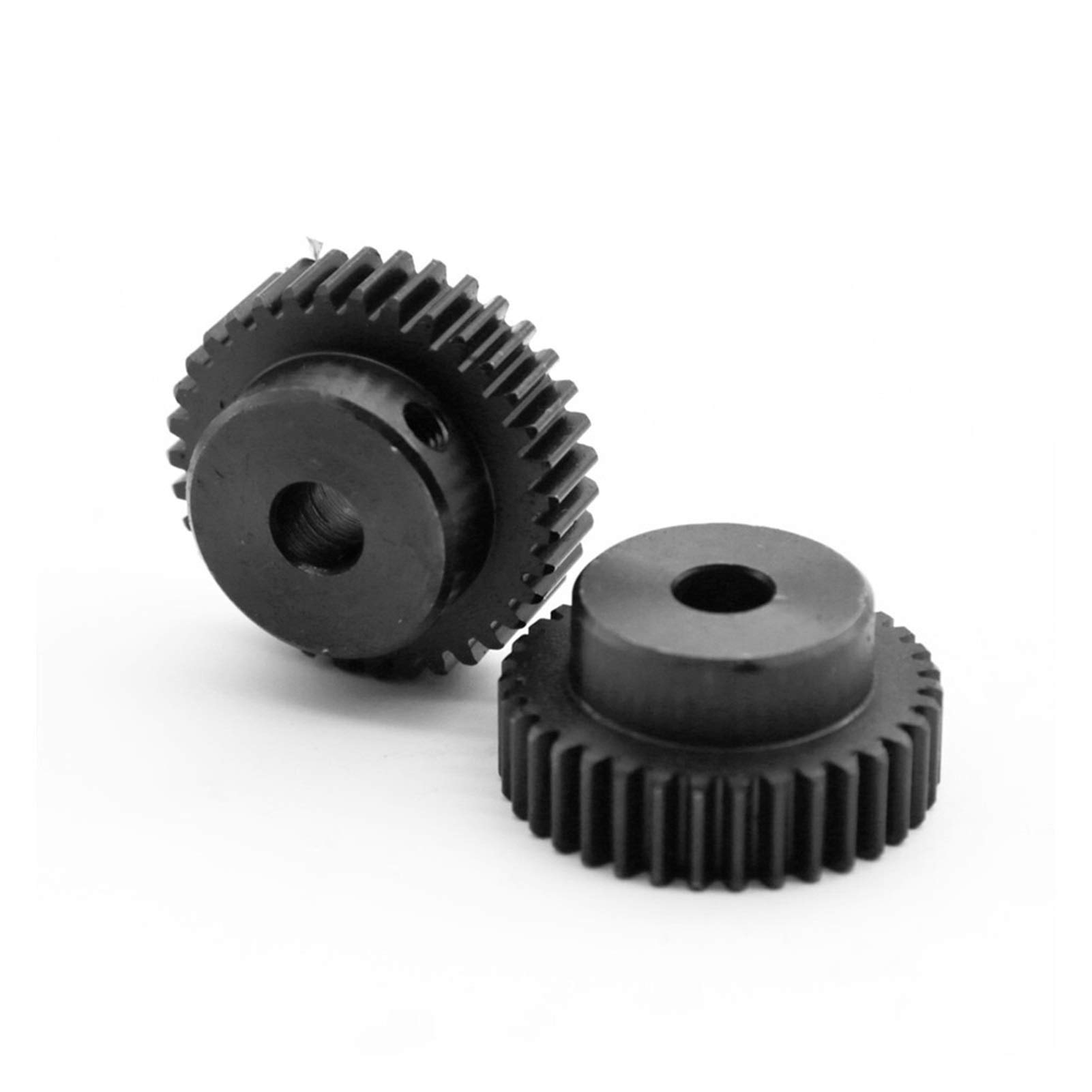 High-Quality 1.5 Module Carbon Steel Spur Gear with Metal Boss - 12/15/20/25/30/35 Teeth - 5-8mm Inner Hole Pinion Gear for Industrial Machinery, Robotics, and Automotive Applications (12T, 5mm Inner Hole)