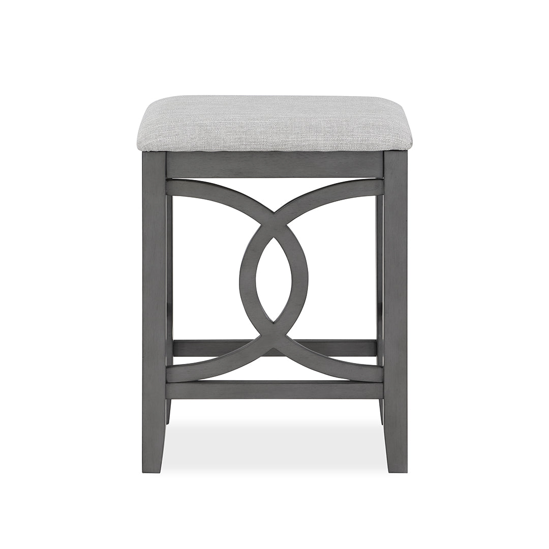 Bella Sofa Table with 2 Stools - Modern Gray Console Table for Living Room, Entryway & Small Spaces - Perfect for Coffee, Books & Decor Display