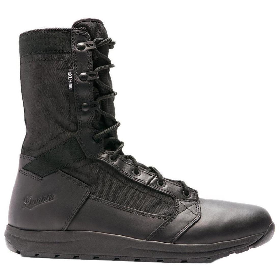 Tachyon 8 Hot Tactical Boots - Black Polishable Military & Work Boots for Outdoor Hiking, Construction & Tactical Operations
