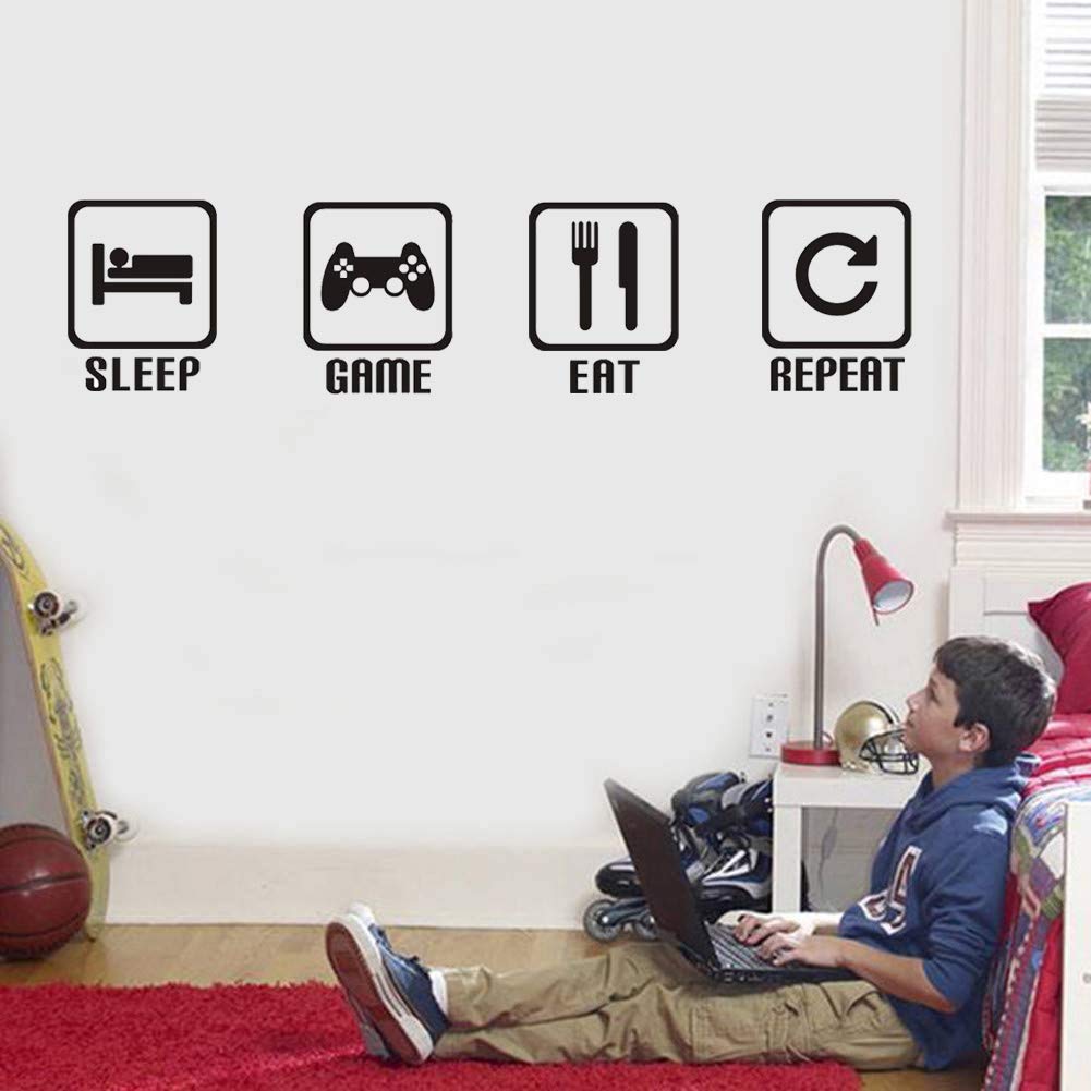 KAIRNE Gaming Wall Sticker - Minecraft Room Decor for Boys & Gamers