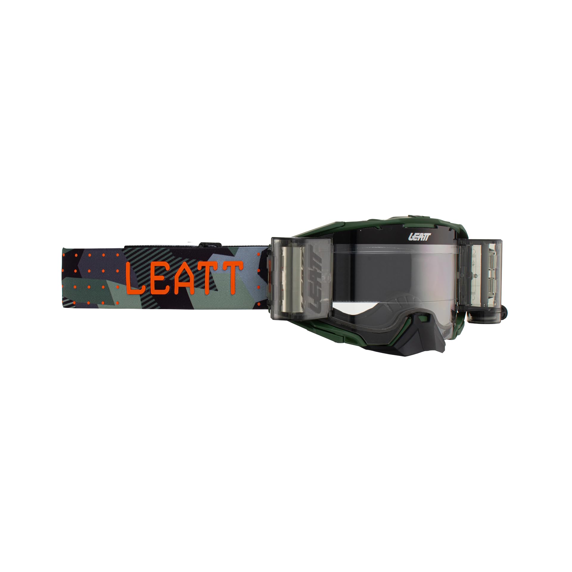 Leatt Velocity 6.5 Roll-Off Goggles - Indigo Clear Lens (83% VLT) for Motocross, Dirt Bike & Off-Road Riding