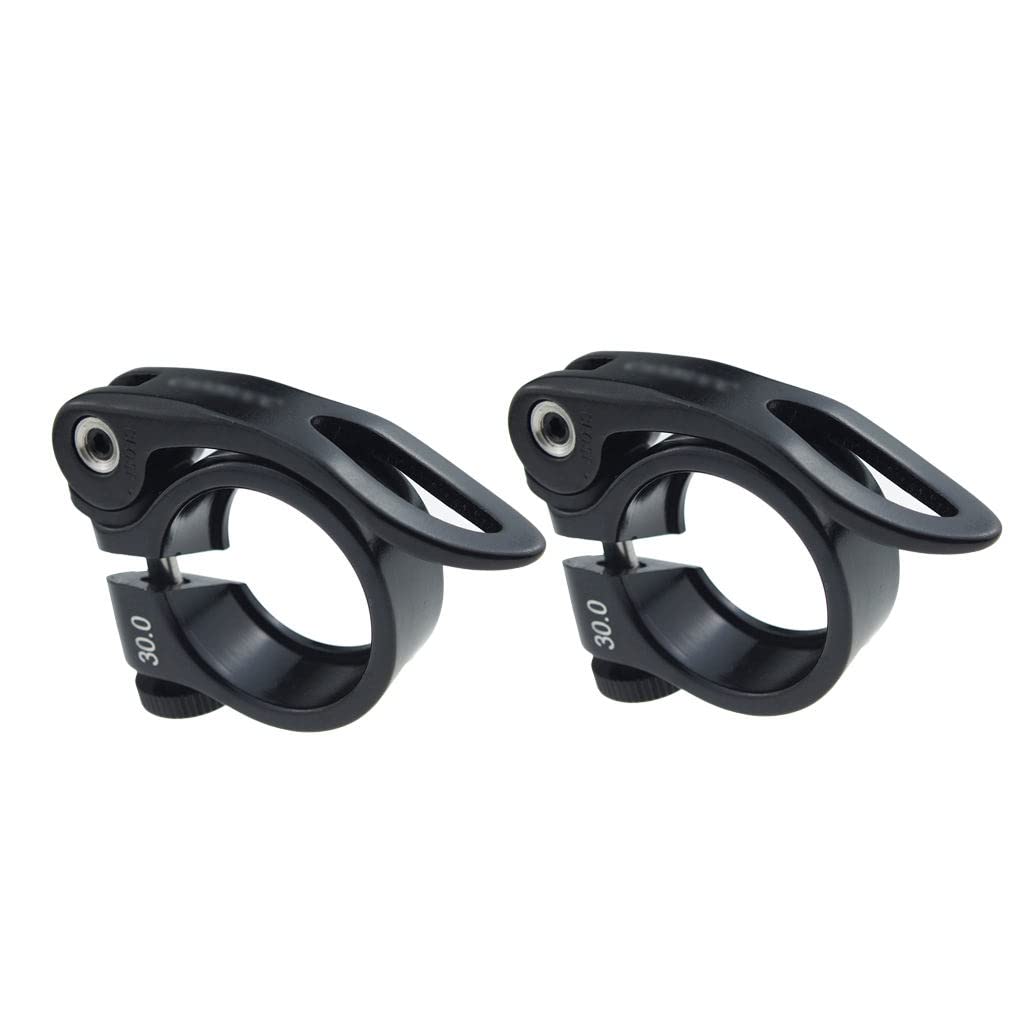 Shamjina 2Pcs 30mm Bike Seatpost Clamp - Black | Durable Bicycle Seat Tube Clamp for Road & Mountain Bikes | Perfect for Cycling, Commuting & Outdoor Adventures