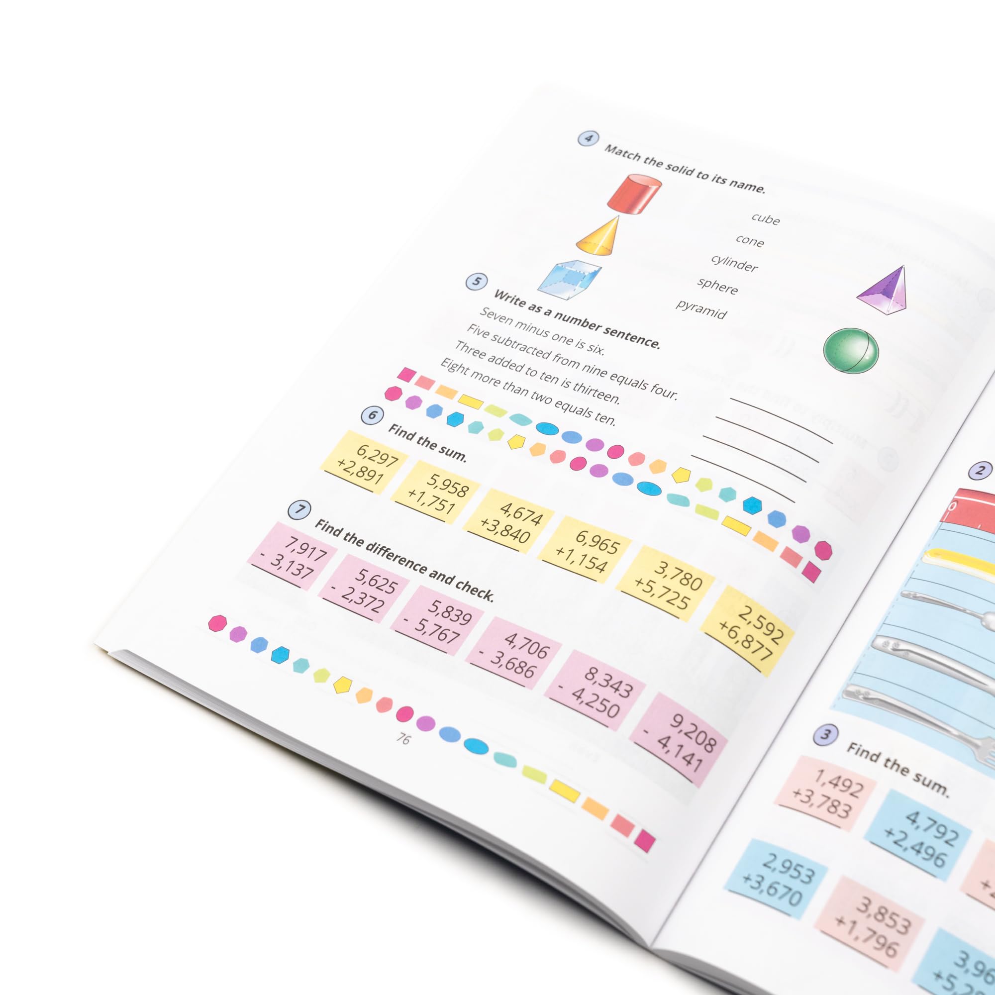 Horizons 2nd Grade Math Complete Curriculum Set - Addition, Subtraction & Geometry Workbook for Kids Ages 7-8 - Perfect for Homeschooling & Classroom Learning