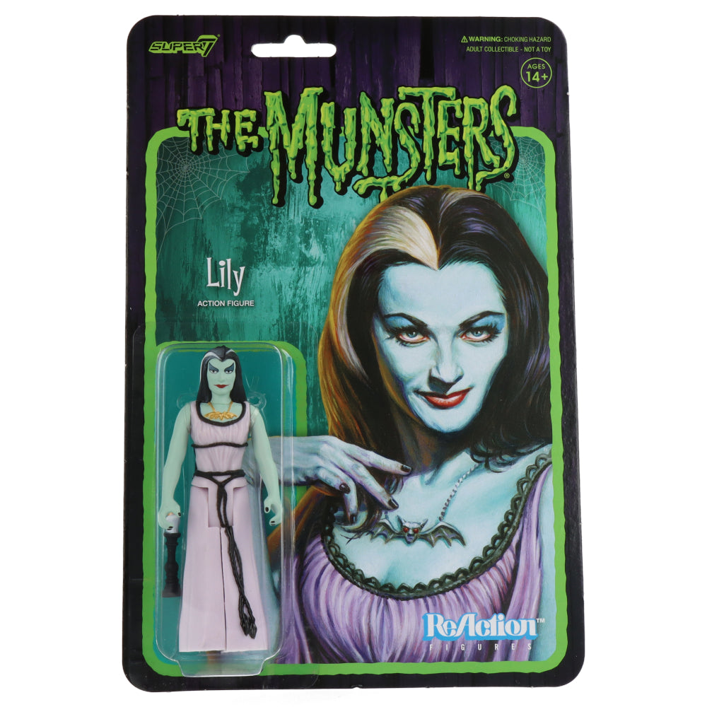 Lily Munsters ReAction Figure - Classic TV Show Collectible - Perfect for Halloween Decor & Pop Culture Displays