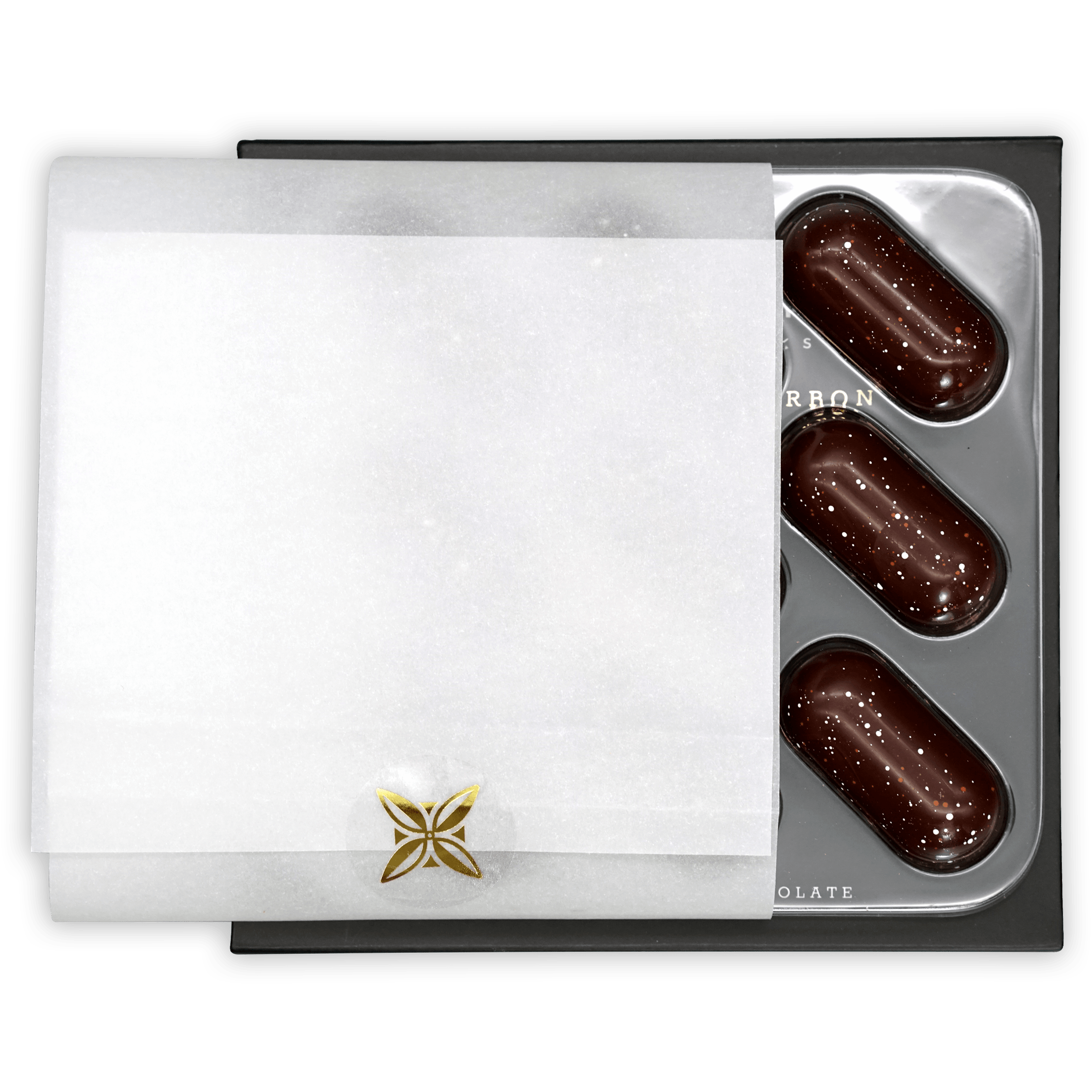 Fruition Brown Butter Bourbon Caramels 68% Dark Chocolate (9-Piece Box) - Gourmet Gift for Holidays, Parties & Special Occasions