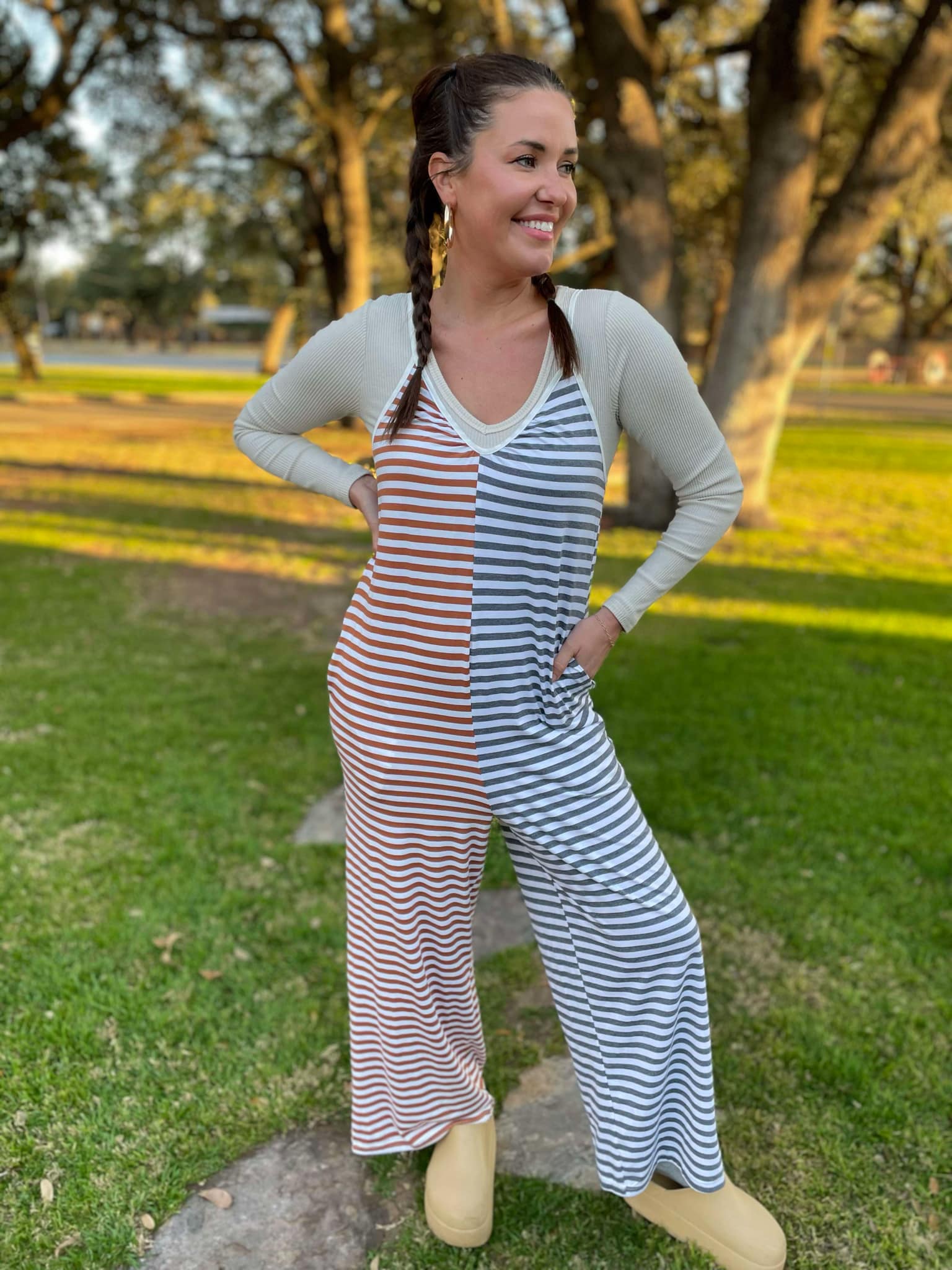 Happy Together Jumpsuit - Stylish Women's Romper for Casual Outings & Summer Vacations | Comfortable One-Piece Outfit for Beach, Travel, and Date Nights