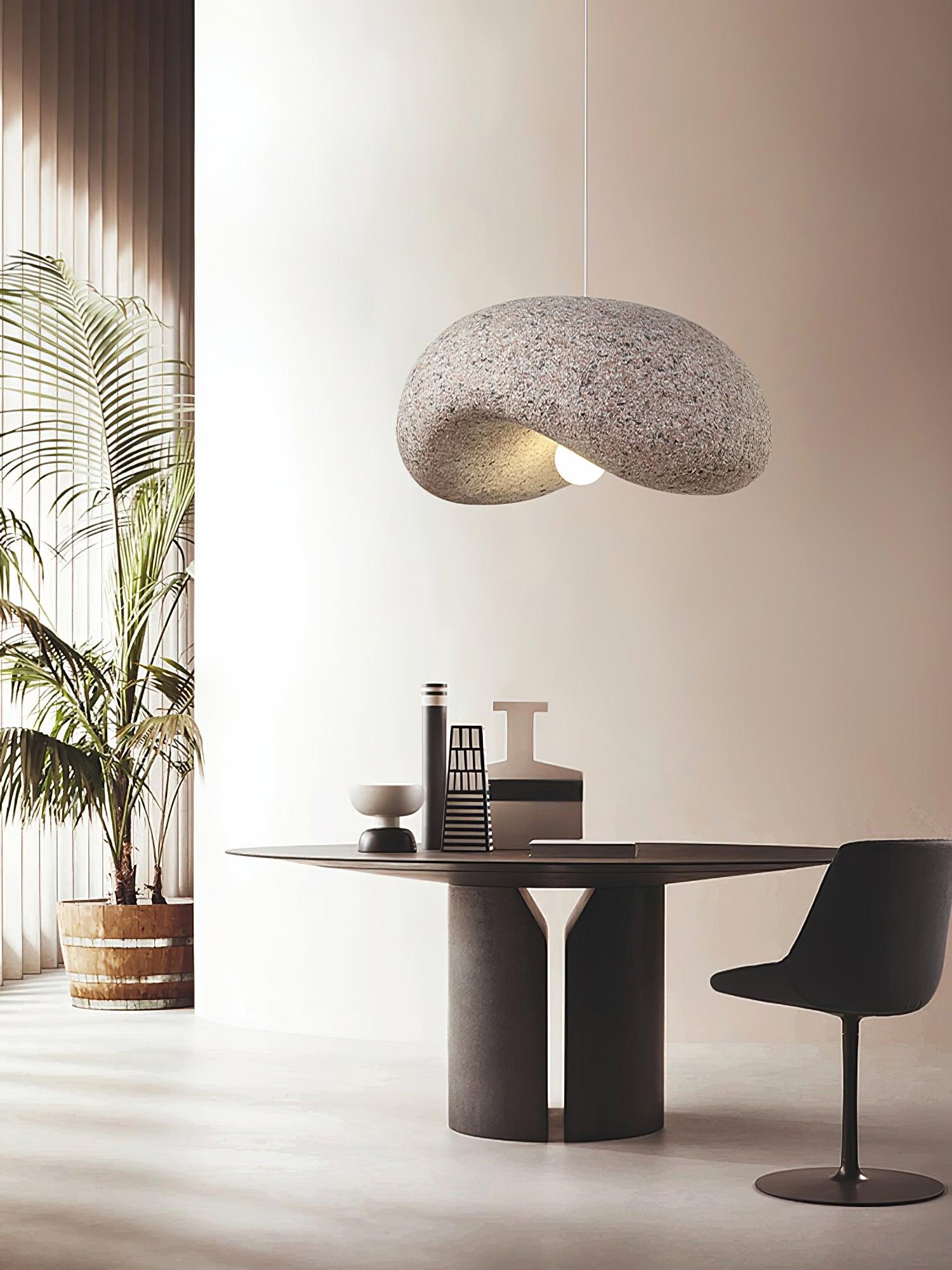 Stylish Dunia Speckled Pendant Lamp - Modern Handcrafted Glass Hanging Light Fixture for Dining Room, Bedroom or Living Room Decor