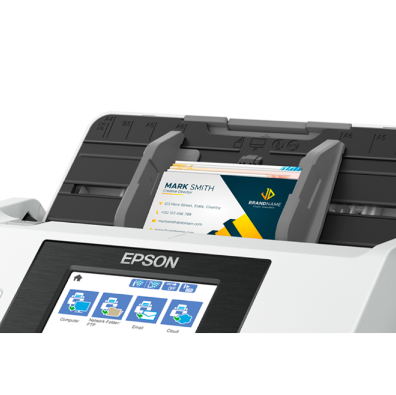Epson WorkForce DS 790WN A4 Duplex Sheet-Fed Document Scanner - High-Speed Scanning for Office & Home Use, Perfect for Digitizing Documents, Receipts & Photos