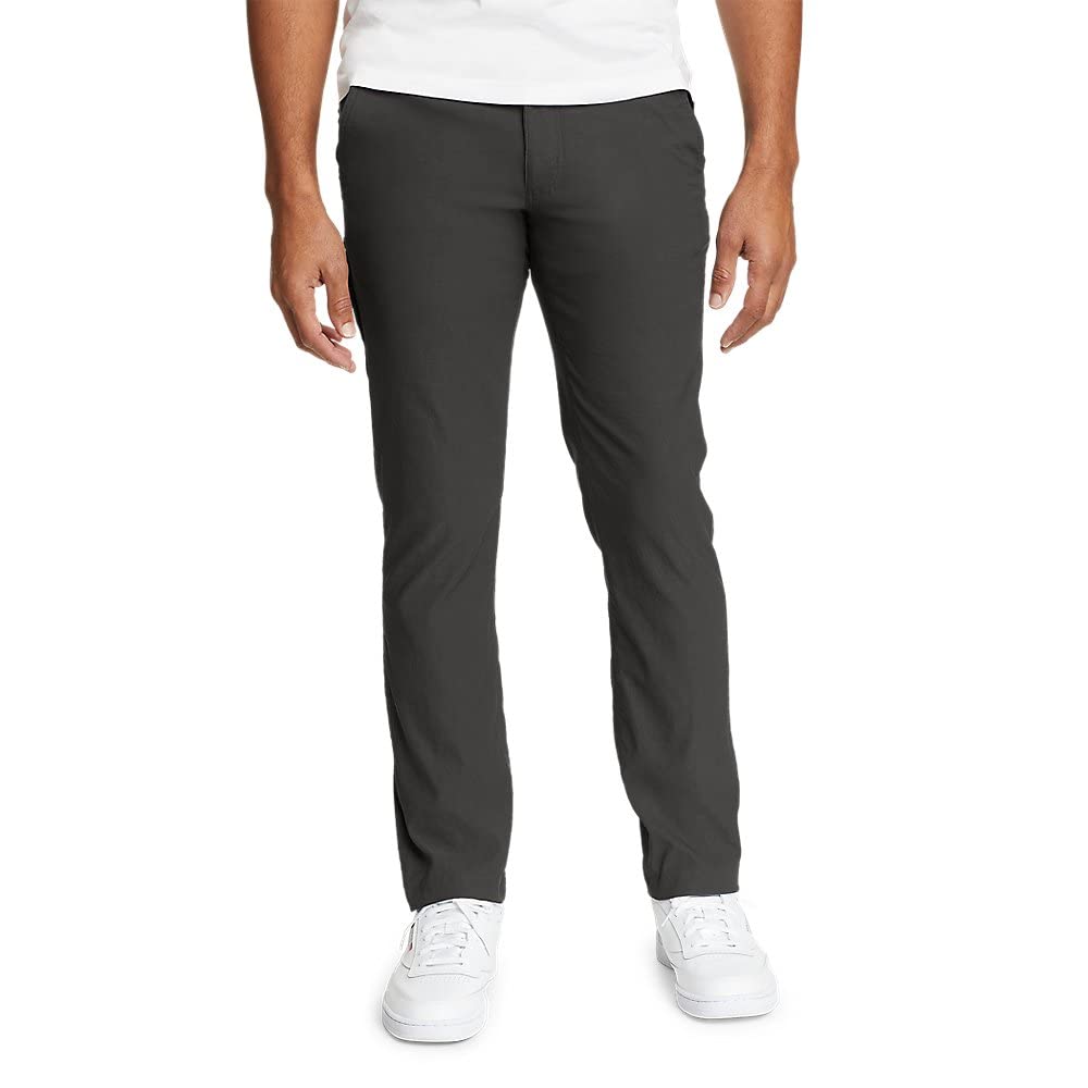 Eddie Bauer Men's Horizon Guide Chino Pants - Slim Fit Casual Dress Pants for Work, Office & Travel | Comfortable Stretch Khaki Trousers
